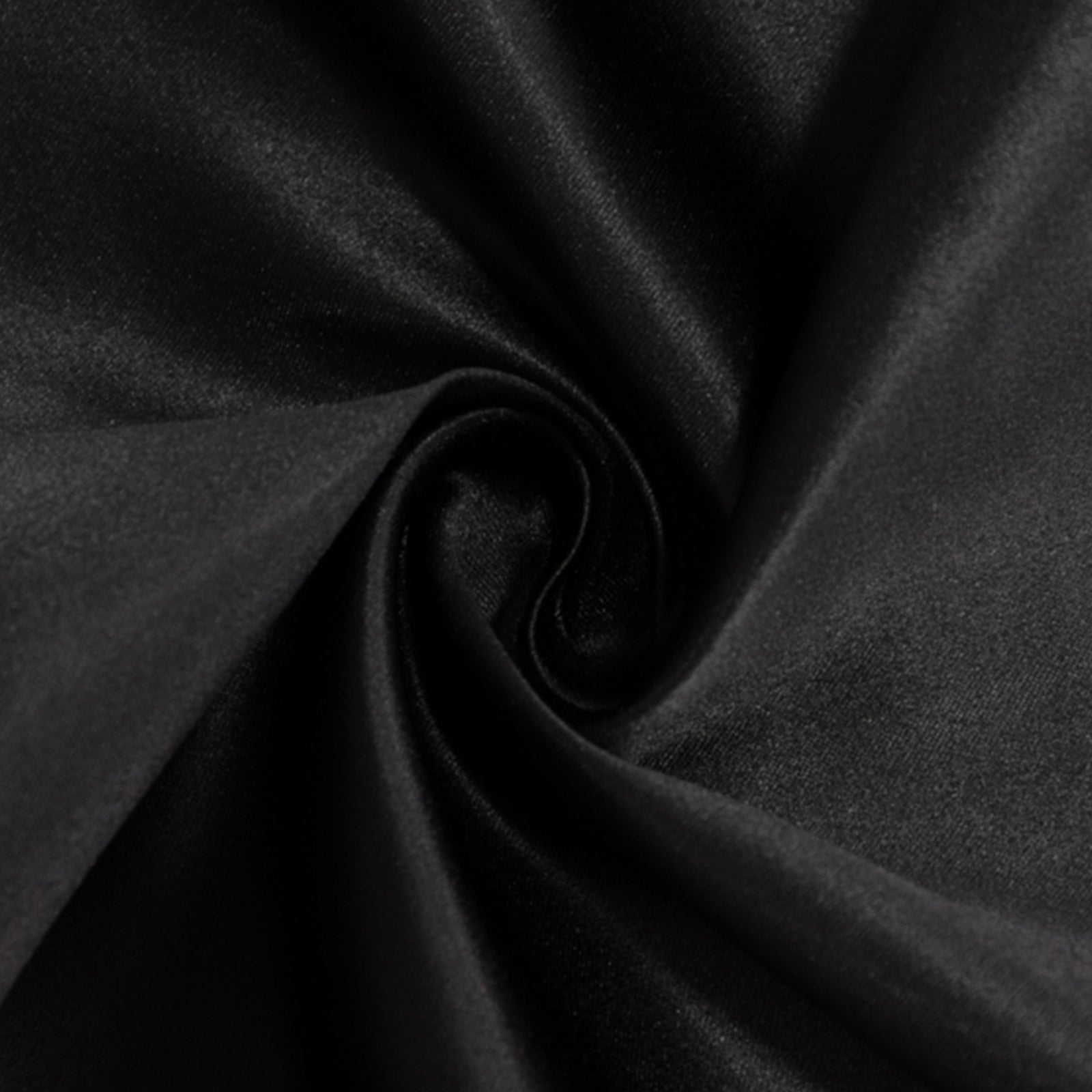 Lamour Satin 90"x132" Rectangle Tablecloth Black - Soft & Silk-Like Seamless Table Cover for Weddings & Parties