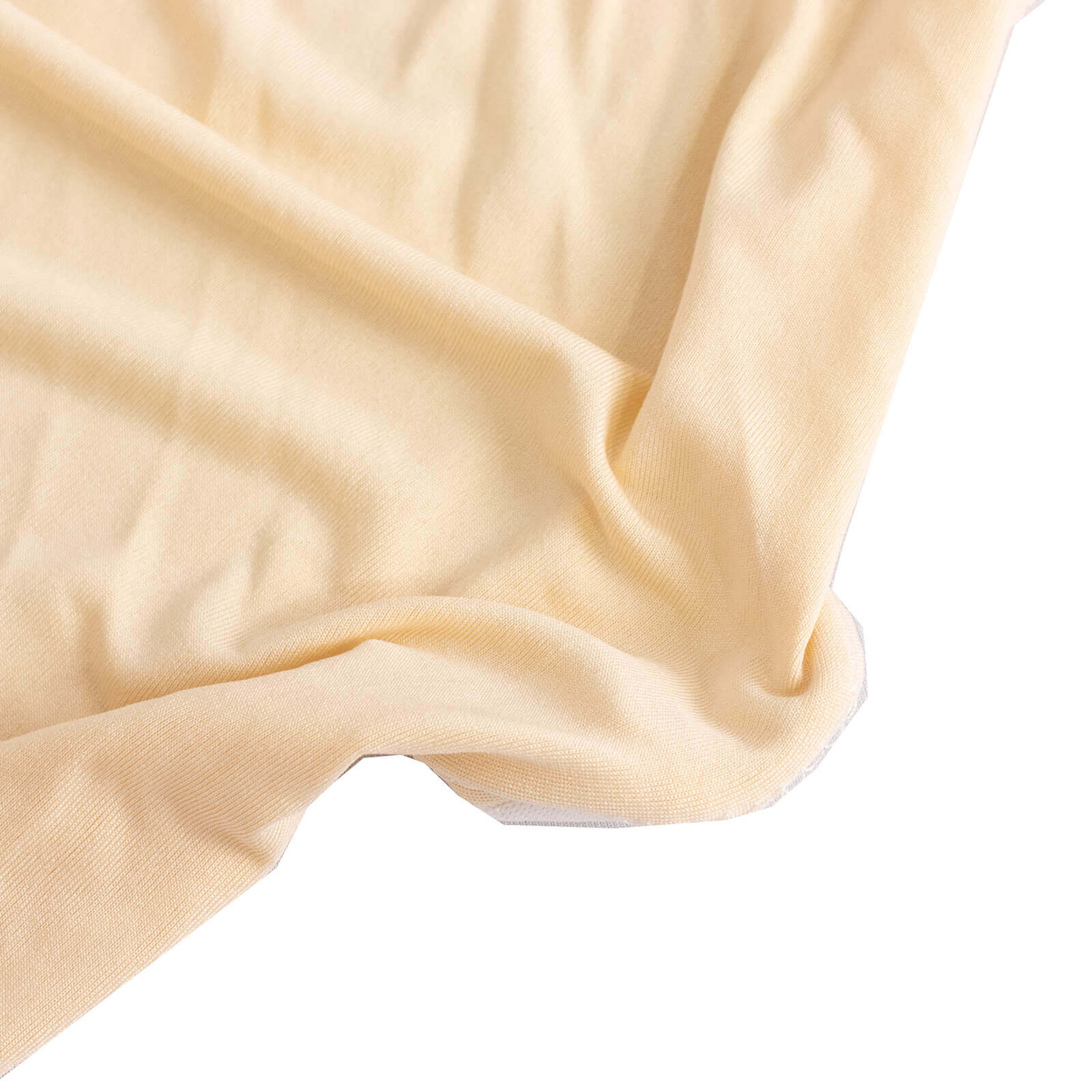 Spandex Chair Cover with Beige Rhinestone Buckled Sash Band Blush - Stretch Fitted Slipcover