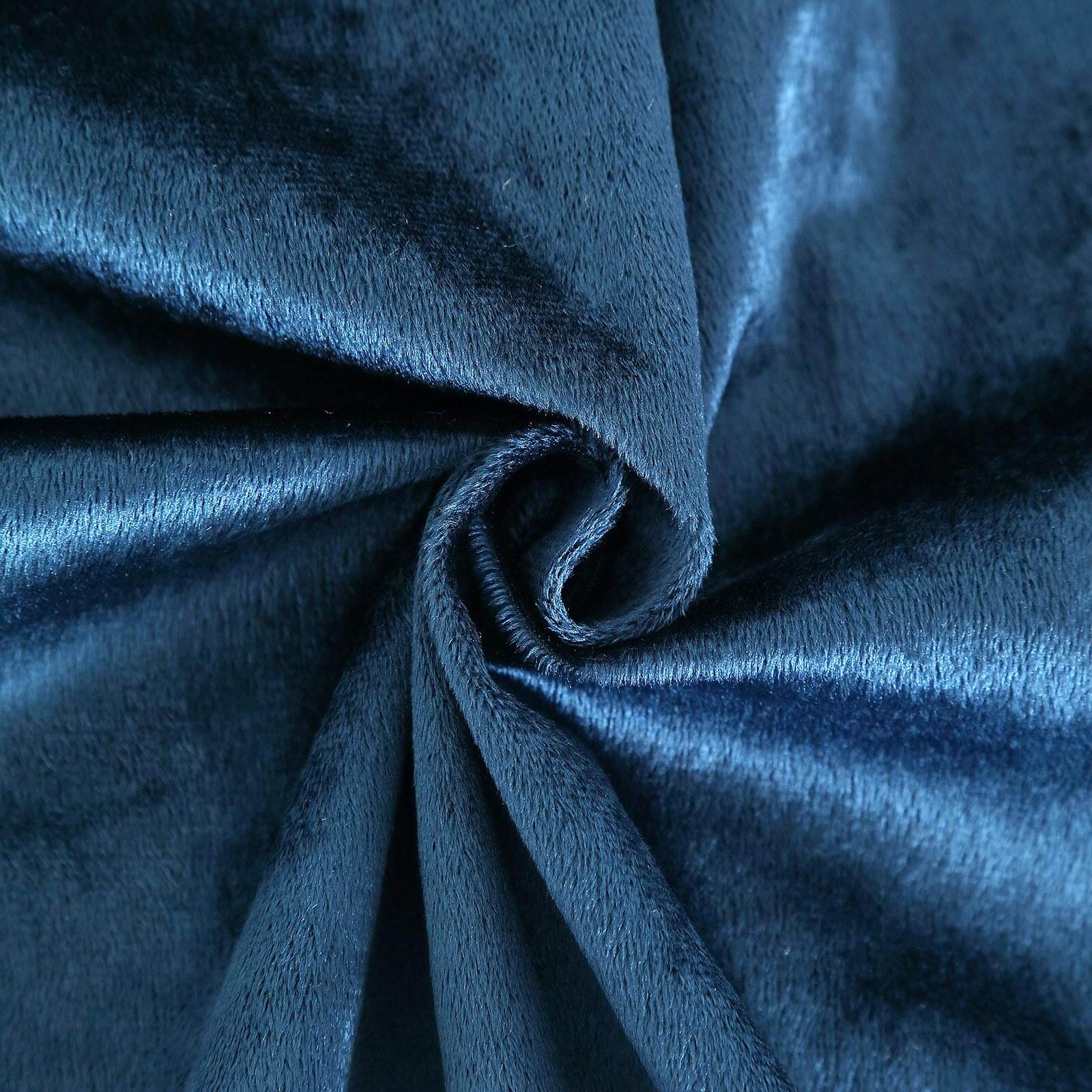 72"x72" Navy Blue Premium Soft Velvet Table Overlay, Square Tablecloth Topper