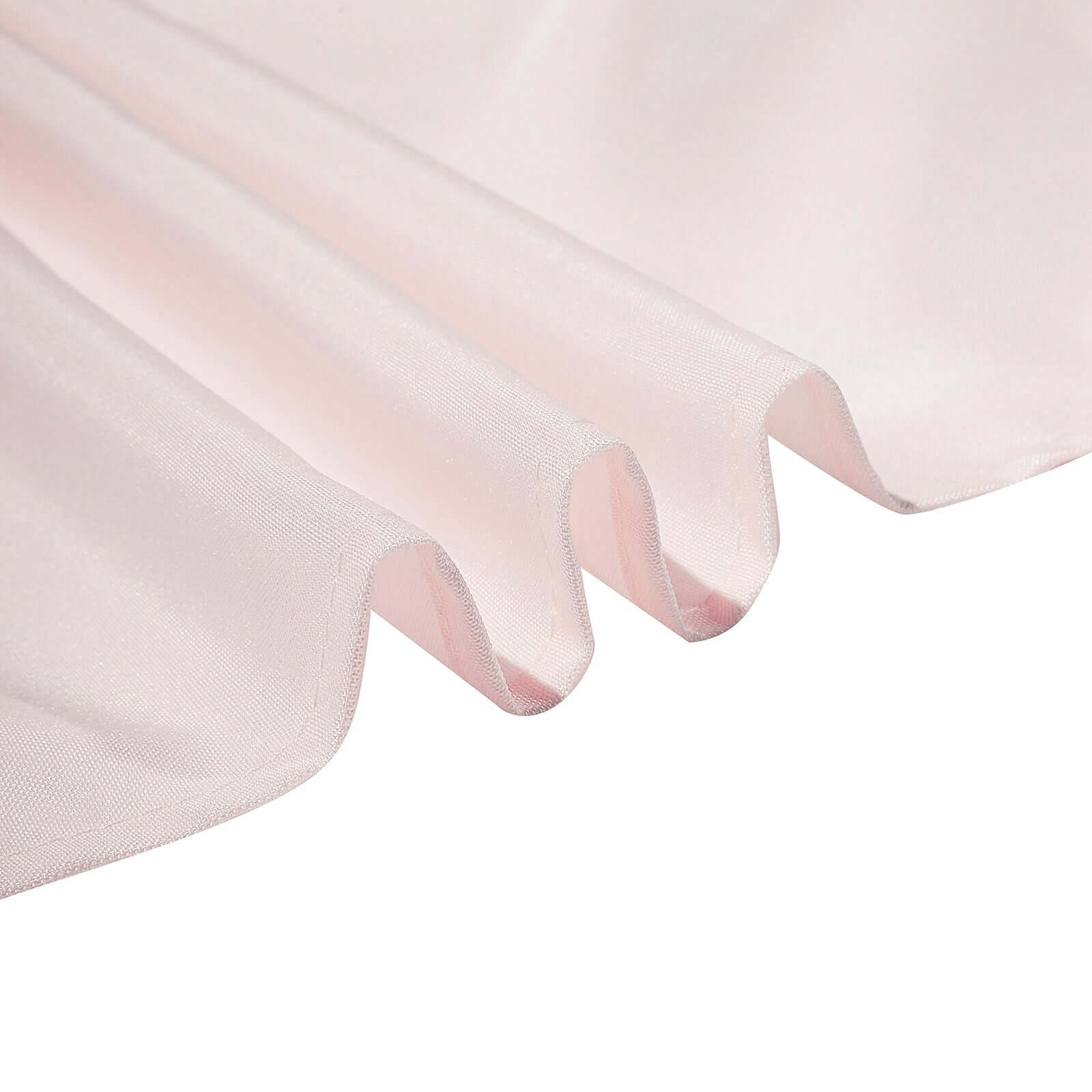 Polyester 132" Round Tablecloth Blush - Seamless Chic Table Cover
