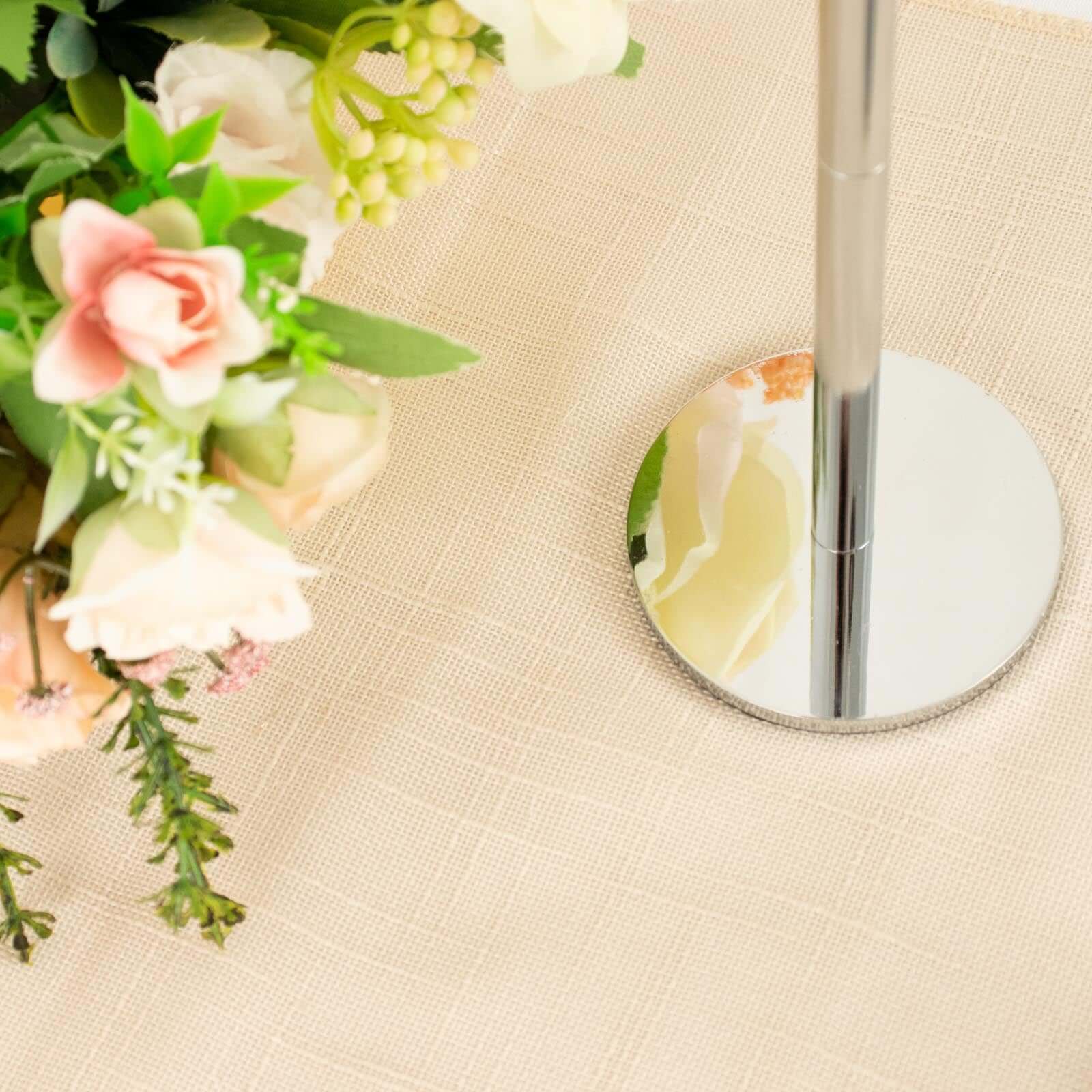 2-Pack Silver Metal Taper Candlestick Holders, Clear Glass Hurricane Candle Stands With Chimney Candle Shades 20"