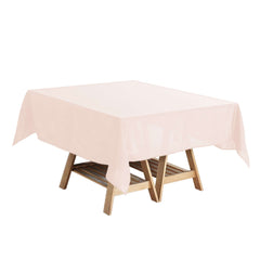 Polyester Square 54"x54" Tablecloth Blush - Wrinkle-Resistant & Durable Table Cover