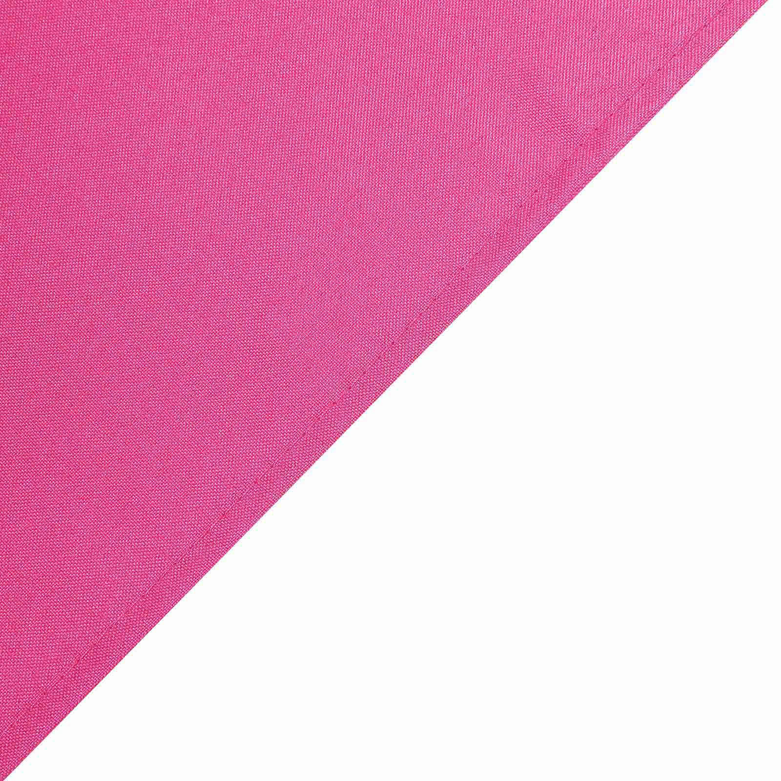 Polyester Square 90"x90" Tablecloth Fuchsia - Wrinkle-Resistant & Durable Table Cover