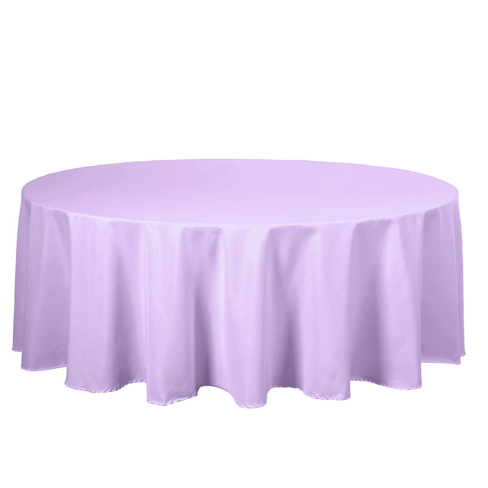 Polyester 108" Round Tablecloth Lavander Lilac - Wrinkle-Resistant Table Cover