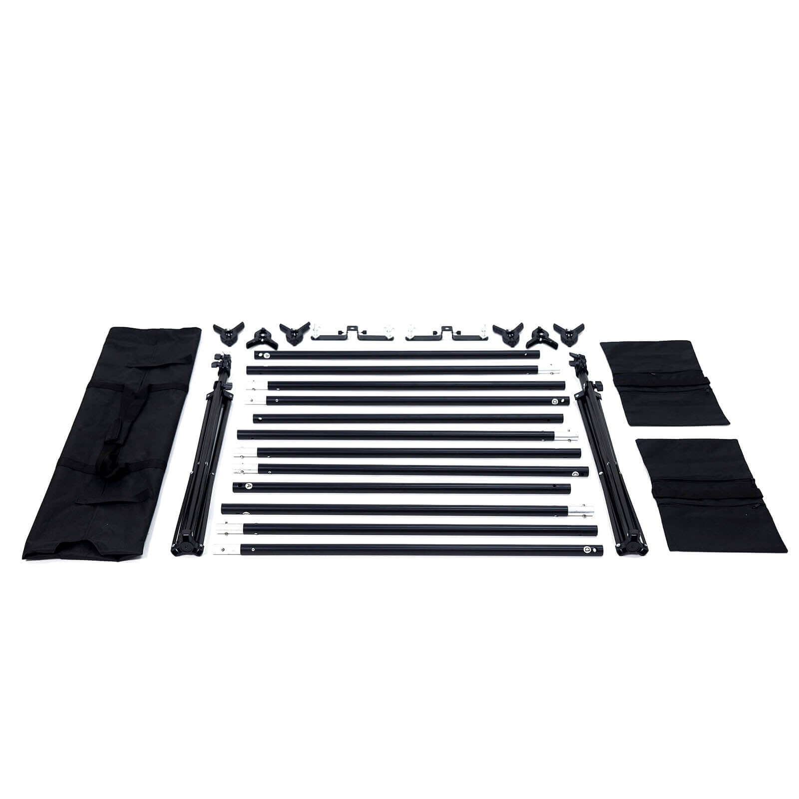 8ftX10ft Metal Triple Crossbar Adjustable Photography Backdrop Stand