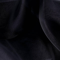 54"x10yd Black Solid Sheer Chiffon Fabric Bolt, DIY Voile Drapery Fabric