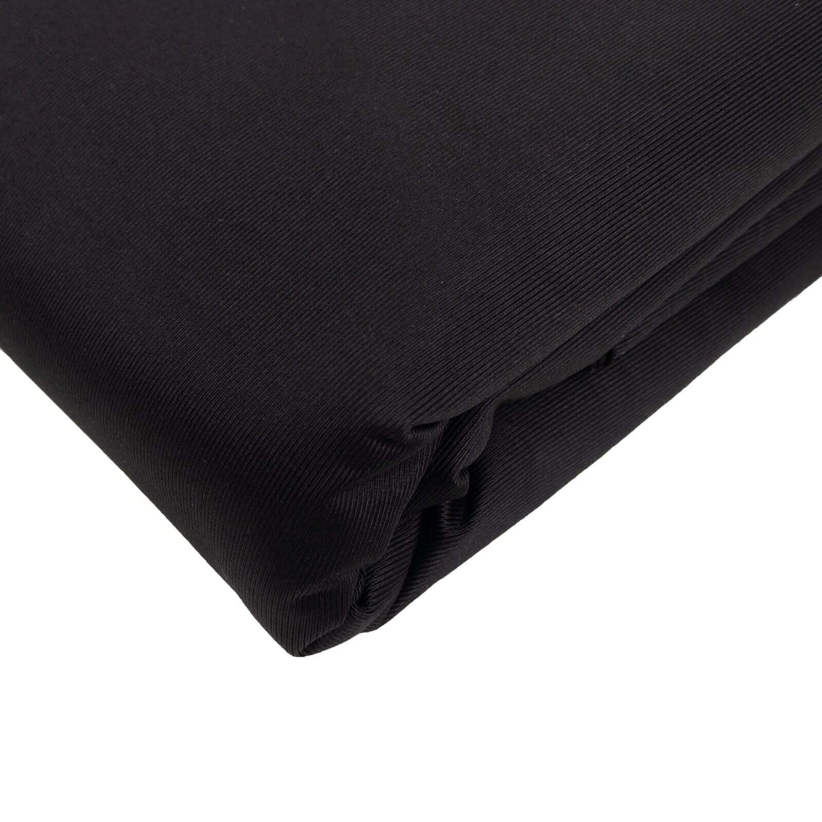 Premium Black Scuba Polyester Fabric Roll, Wrinkle Free DIY Craft Fabric Bolt- 60"x10 Yards