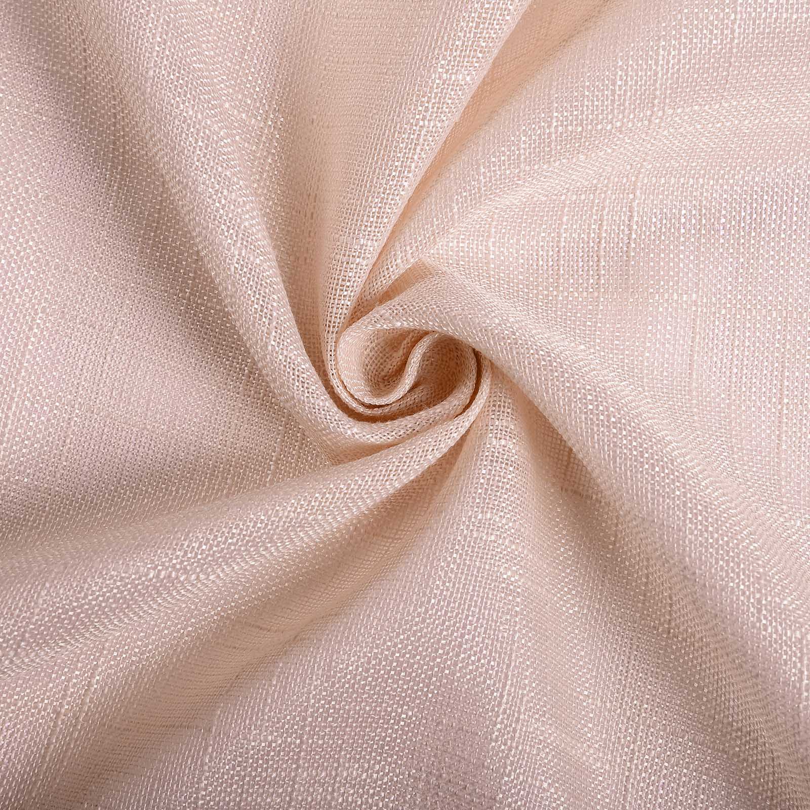 Linen 72"x72" Table Overlay Square Tablecloth Blush - Slubby Textured Wrinkle-Resistant Design for Stylish Occasions