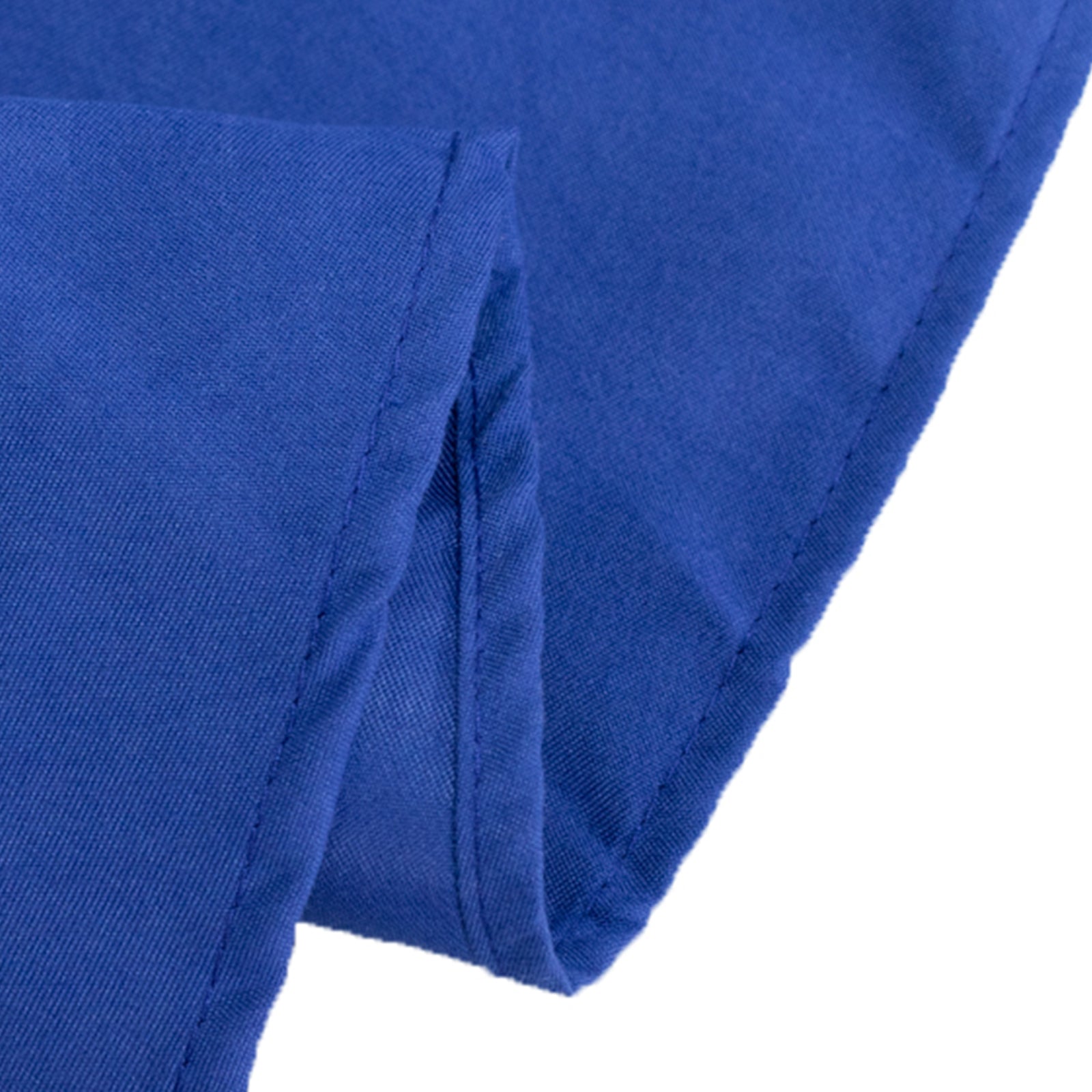 Cotton Blend 90" Round Tablecloth Royal Blue - Wrinkle-Resistant Table Cover