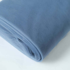 108"x50 Yards Dusty Blue Tulle Fabric Bolt, DIY Craft Fabric Roll