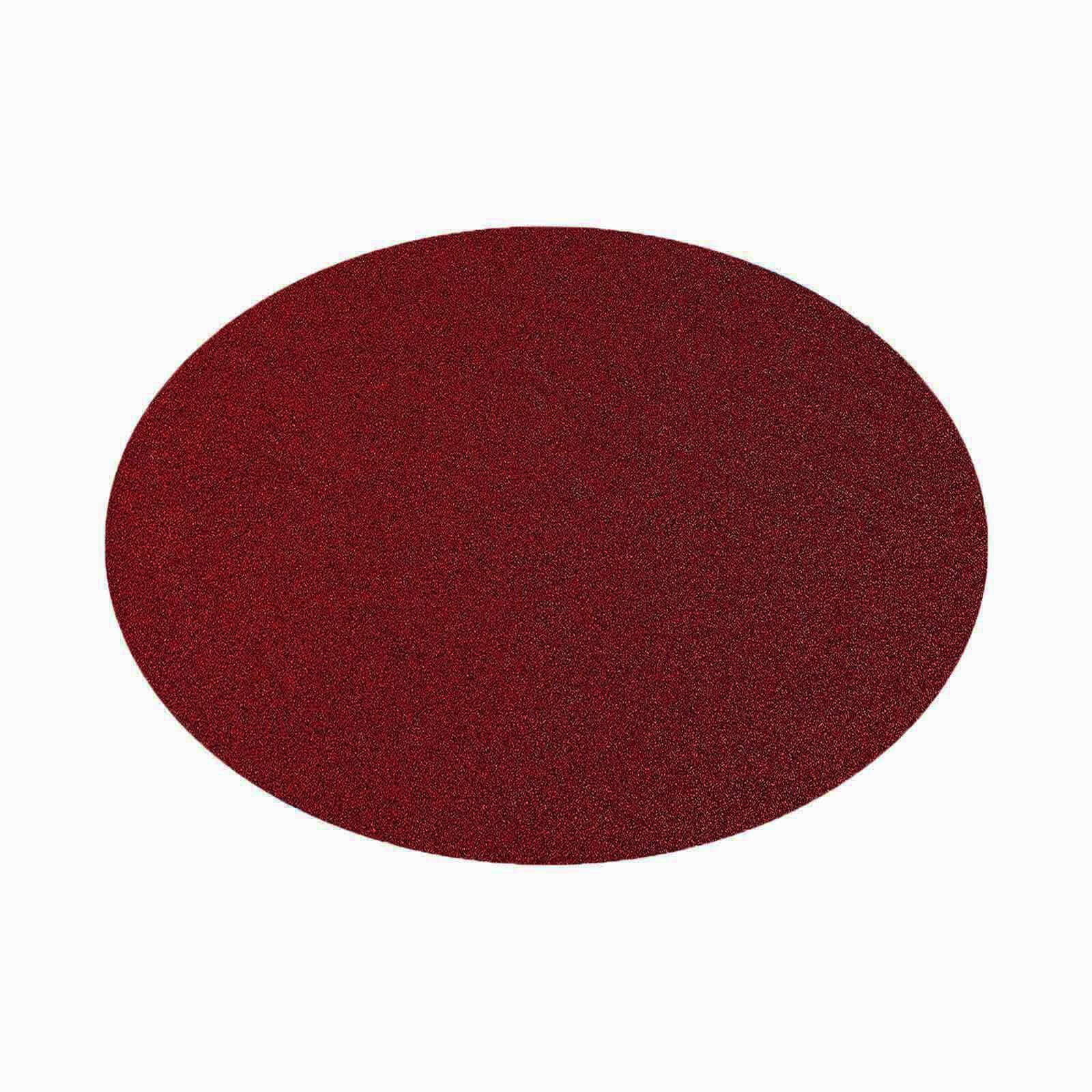 6-Pack Placemats Glitter Design Burgundy Sparkle Oval - Non-Slip Decorative Table Mats for Dining 12"x18"
