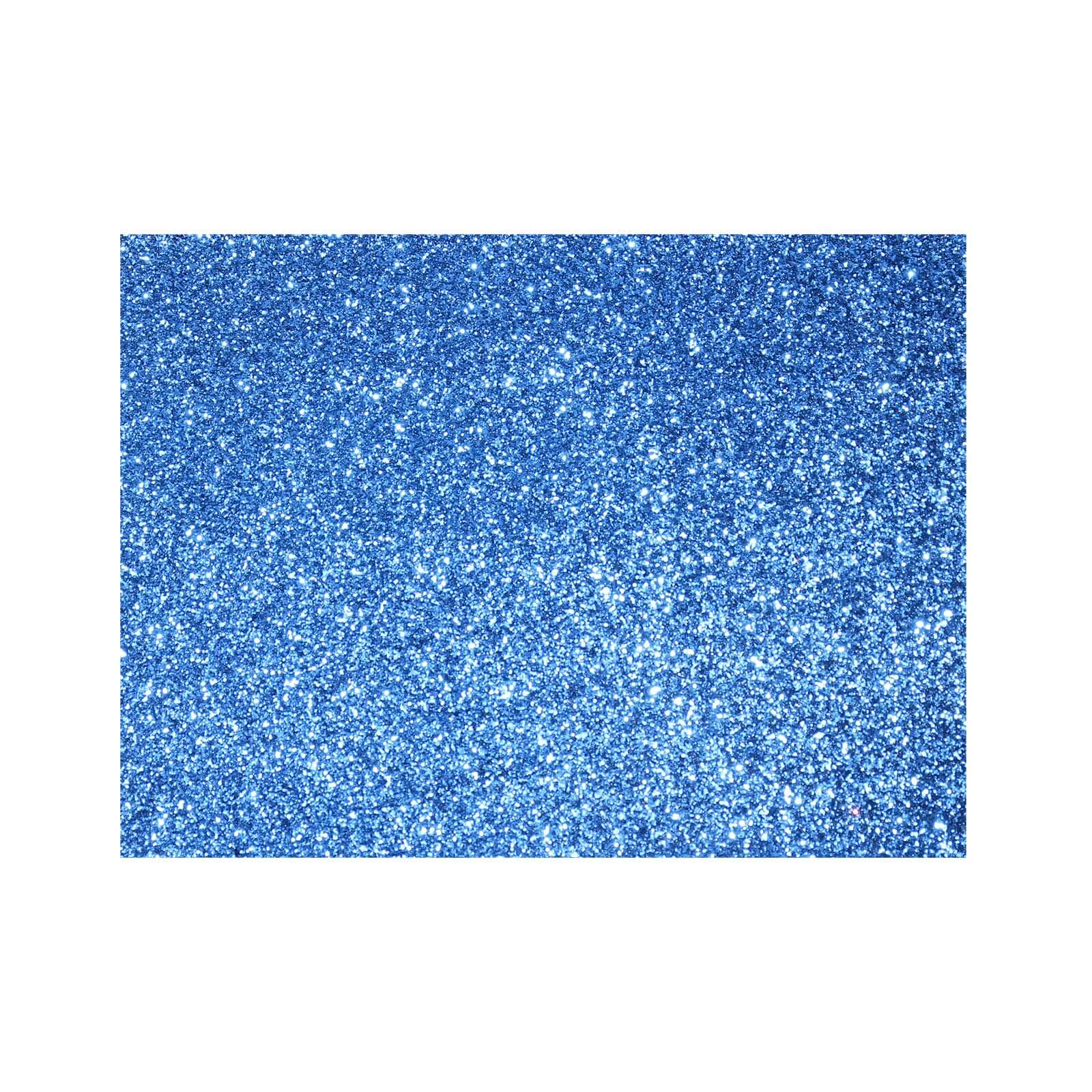 6-Pack Placemats Glitter Design Royal Blue Sparkle Rectangle - Non-Slip Decorative Dining Table Mats 12"x18"