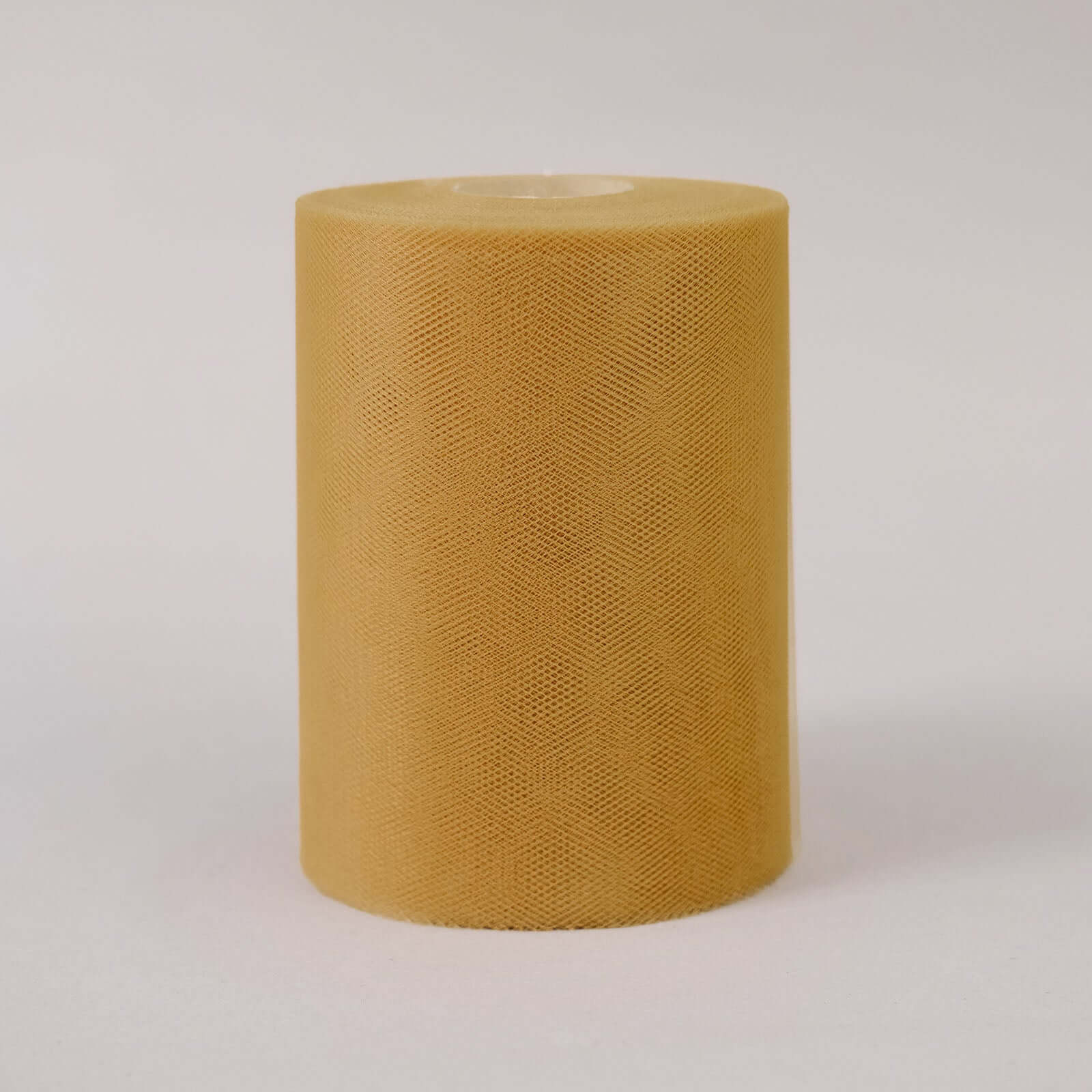 6"x100 Yards Gold Tulle Fabric Bolt, Sheer Fabric Spool Roll For Crafts