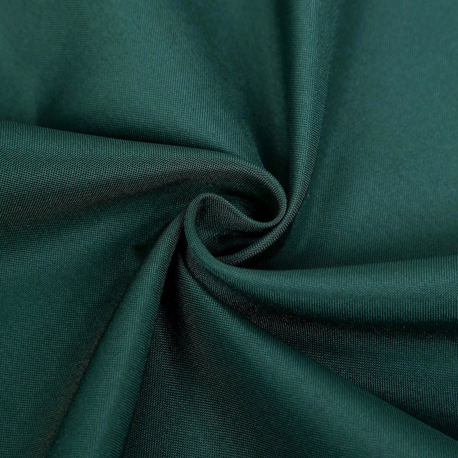 Polyester Slip On Folding Chair Covers Hunter Emerald Green - Stain-Resistant Reusable Durable Fabric