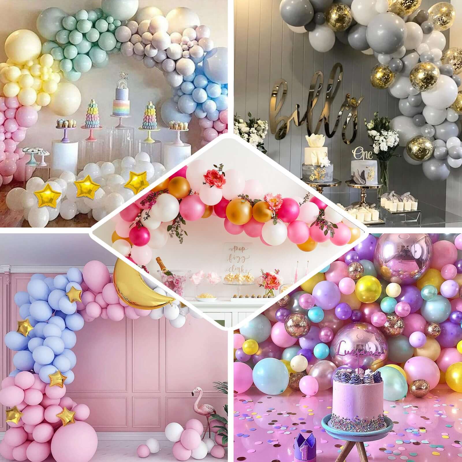 25 Pack 12" Matte Pastel Purple Helium or Air Latex Party Balloons
