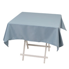 Premium Polyester 54"x54" Square Tablecloth Dusty Blue - Stain and Wrinkle-Resistant 220GSM Table Cover