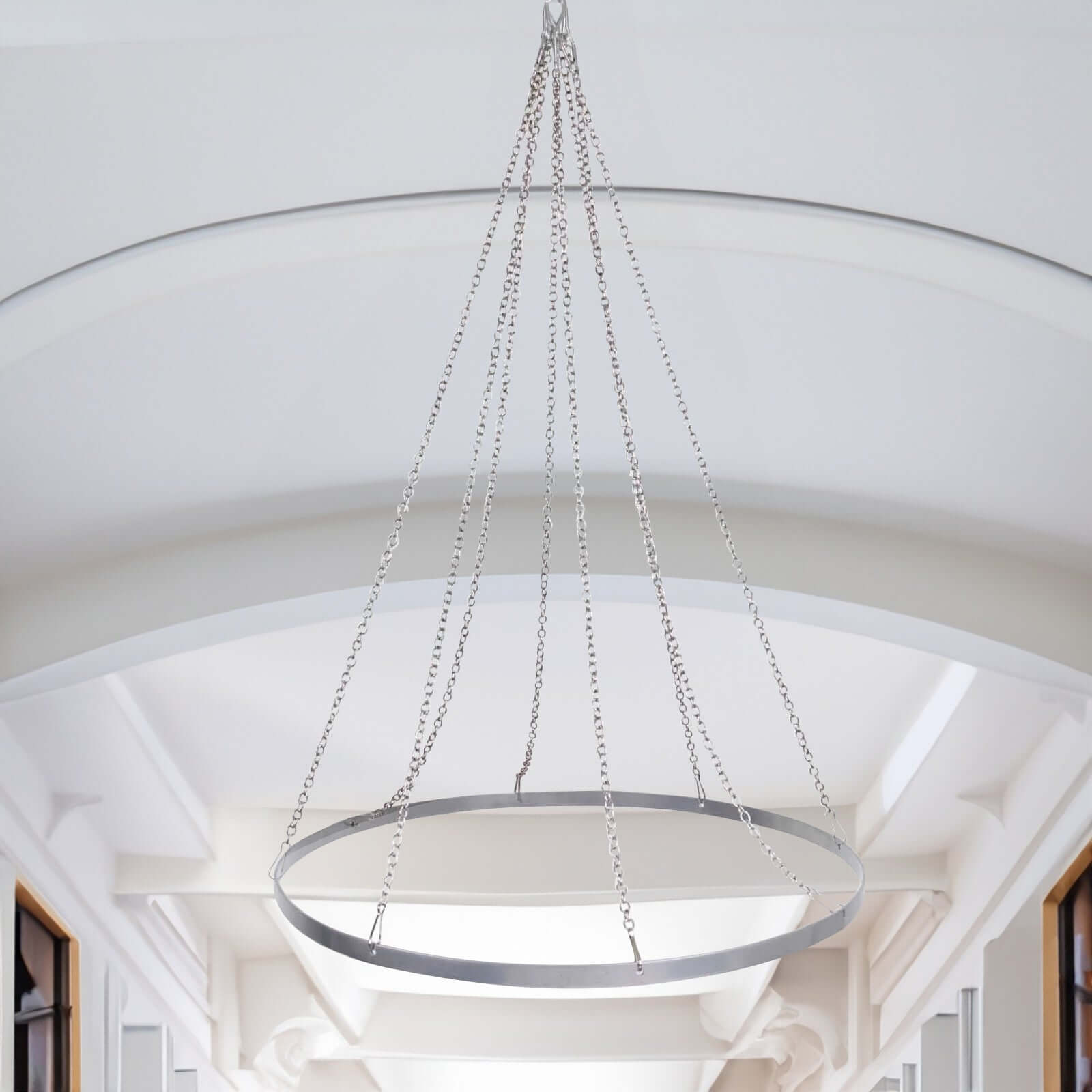 24" Hanging Hoop Ring Hardware For 8-Panel Ceiling Drapes and FREE Tool Kit