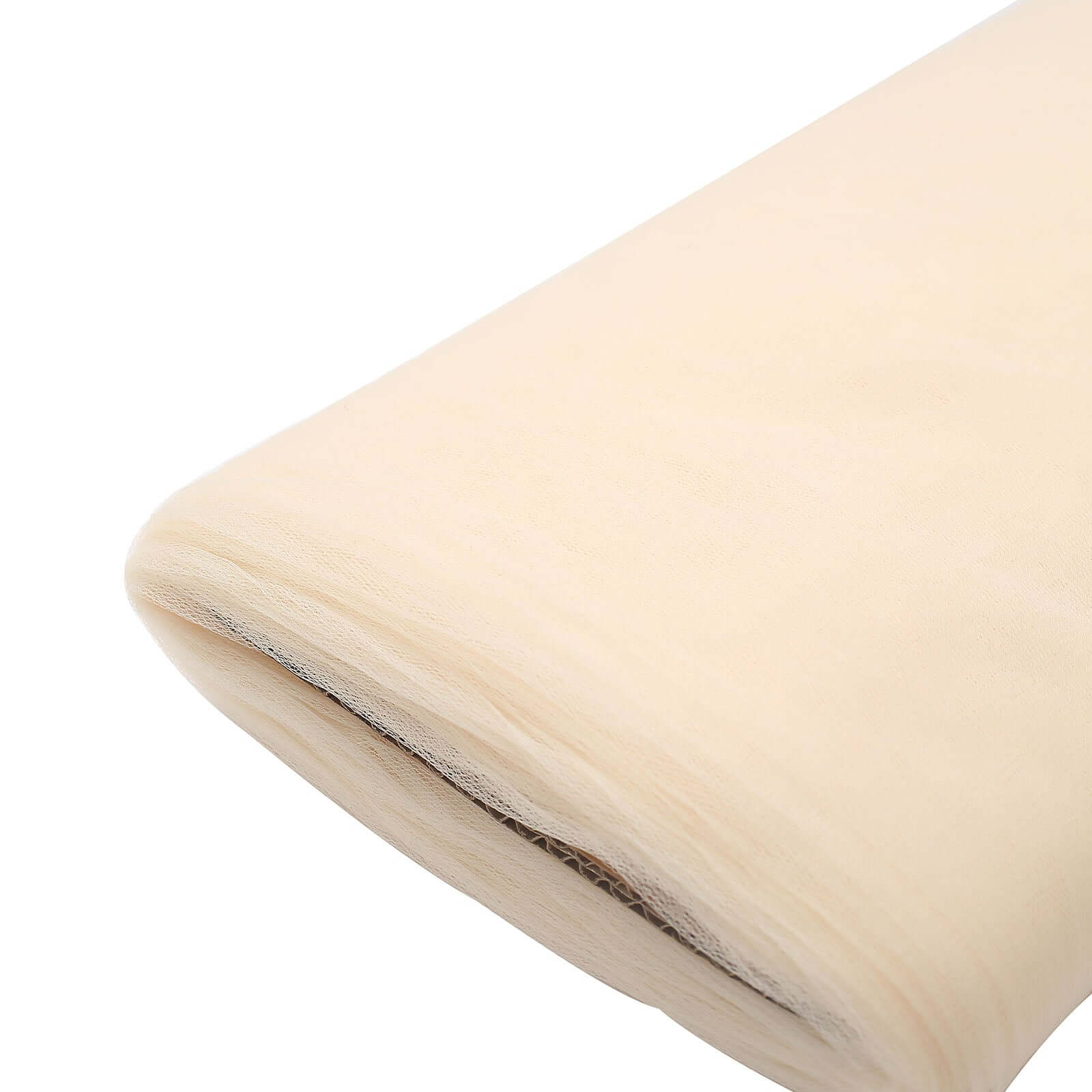 54"x40 Yards Ivory Tulle Fabric Bolt, DIY Crafts Sheer Fabric Roll
