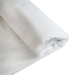 54"x4 Yards White Sequin Fabric Bolt, Sparkly DIY Craft Fabric Roll