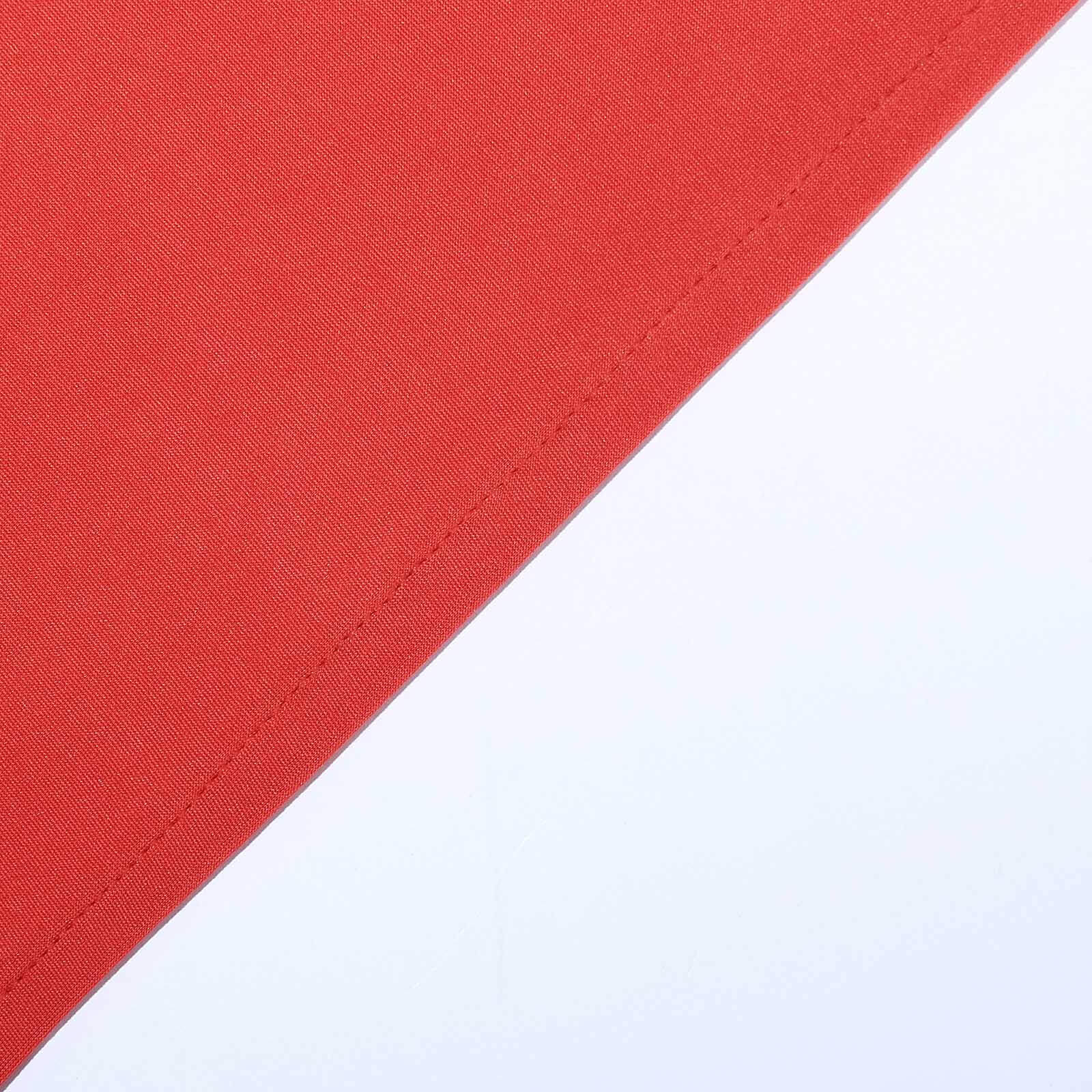 Stretch Spandex 96"x30" Rectangle Table Cover Red - Durable Form-Fitting Tablecloth