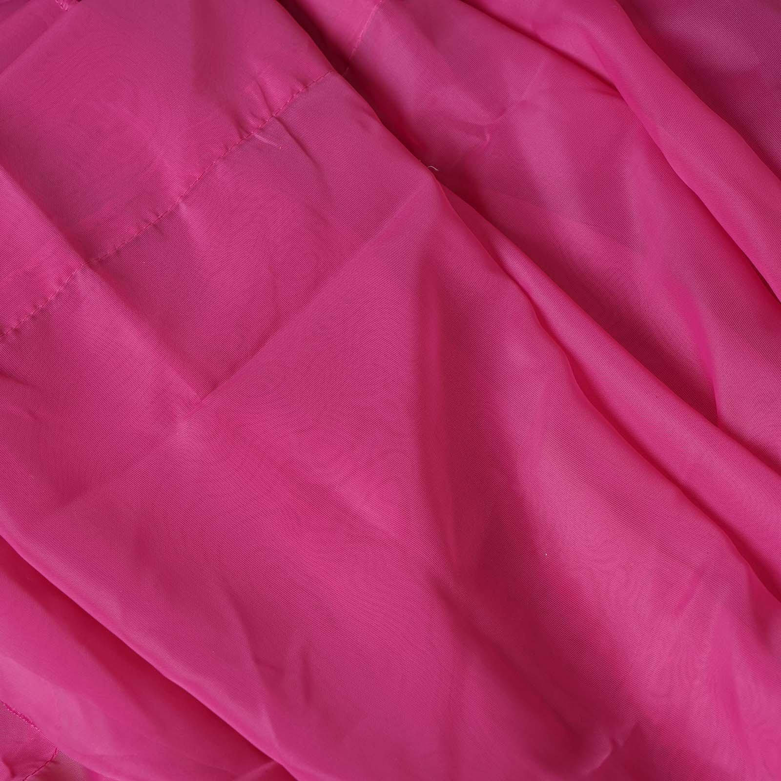 2 Pack Fuchsia Sheer Chiffon Event Curtain Drapes, Durable Flame Resistant Premium Organza Backdrop Event Panels With Rod Pockets - 10ftx10ft