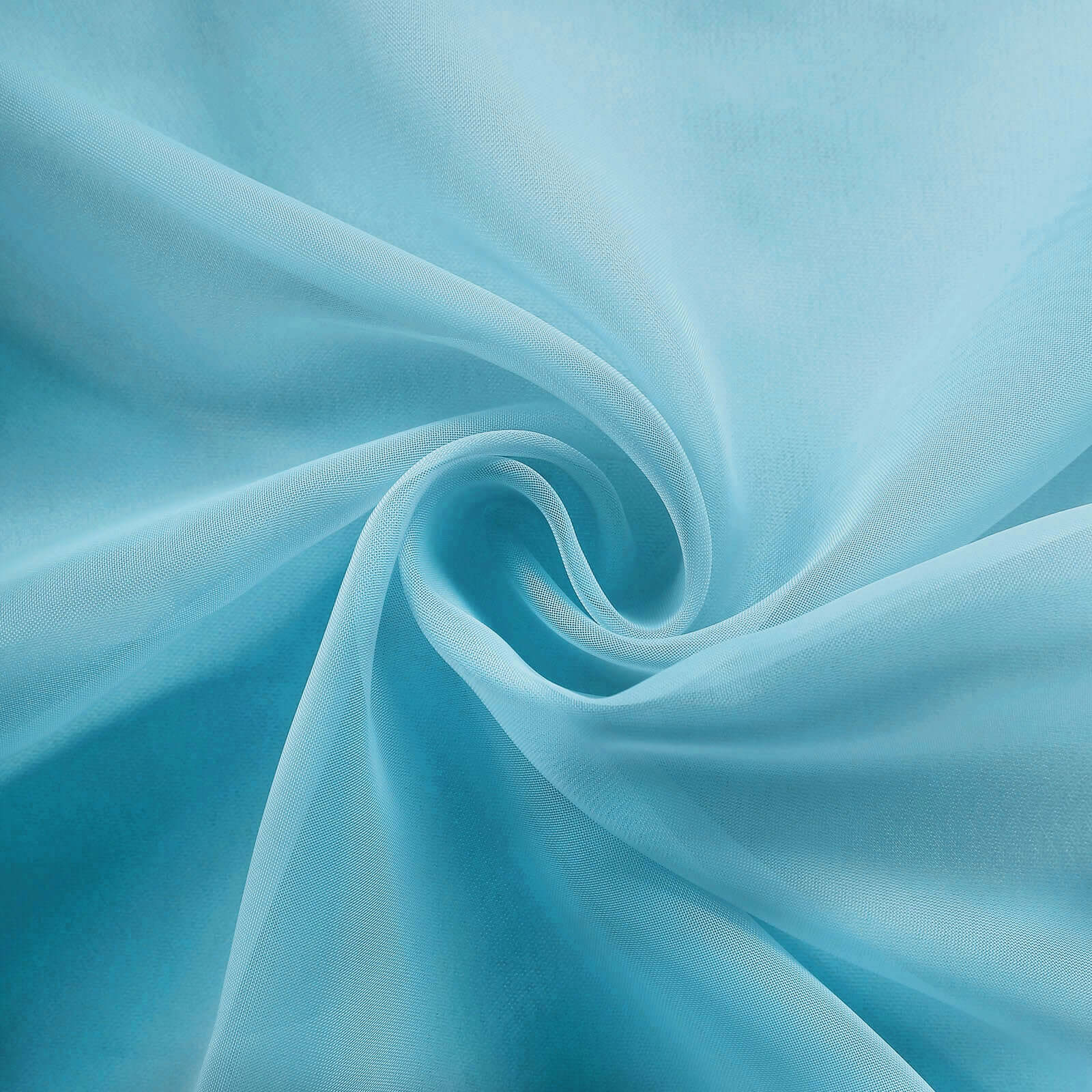 5 Pack Organza Chair Sashes Light Blue - Reusable Sheer Chair Bows 6"x108"