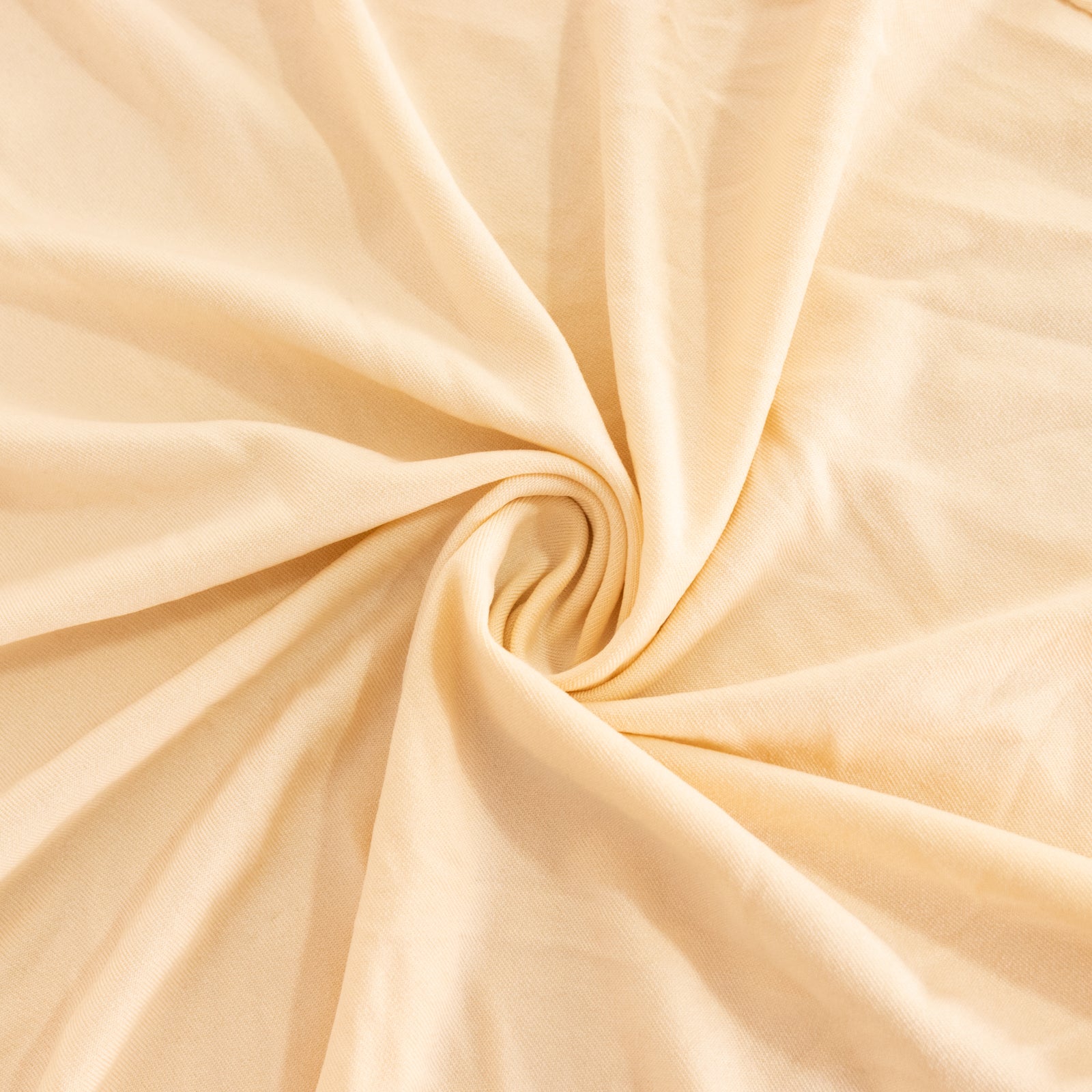 Spandex 33"-36" Round Cocktail Table Cover Beige - Easy to Maintain Stretch Fitted Highboy Tablecloth