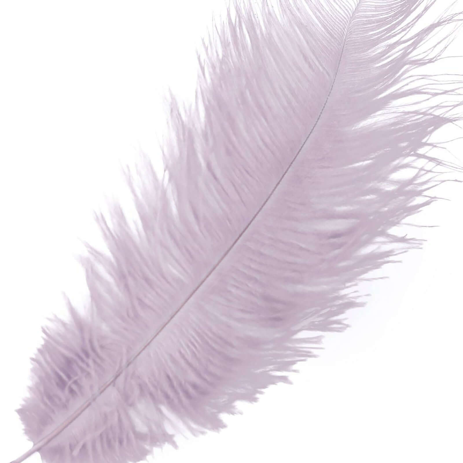 12 Pack 13"-15" Violet Amethyst Natural Plume Real Ostrich Feathers, DIY Centerpiece Fillers
