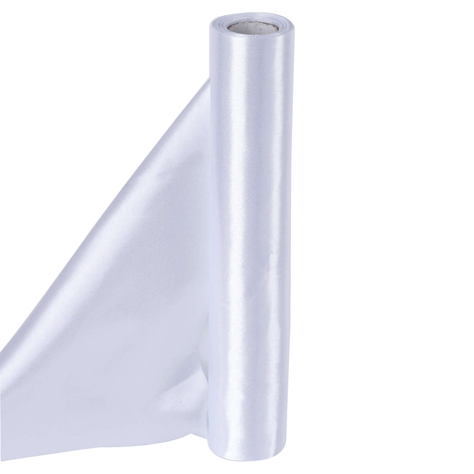 12"x10 Yards White Satin Fabric Bolt, DIY Craft Wholesale Fabric