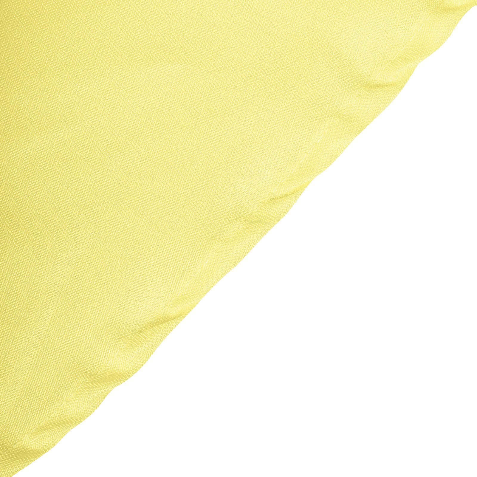 Polyester Square 54"x54" Tablecloth Yellow - Wrinkle-Resistant & Durable Table Cover