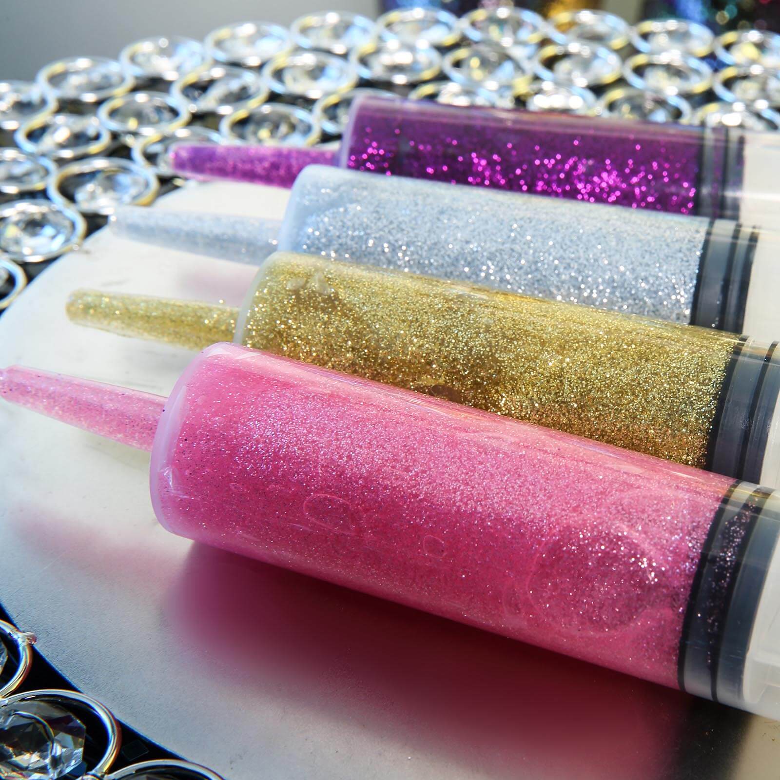 Metallic Glitter Glue Purple - Washable Nontoxic Art Glue for Fun DIY Projects Scrapbooking & Party Decor 4 oz Bottle