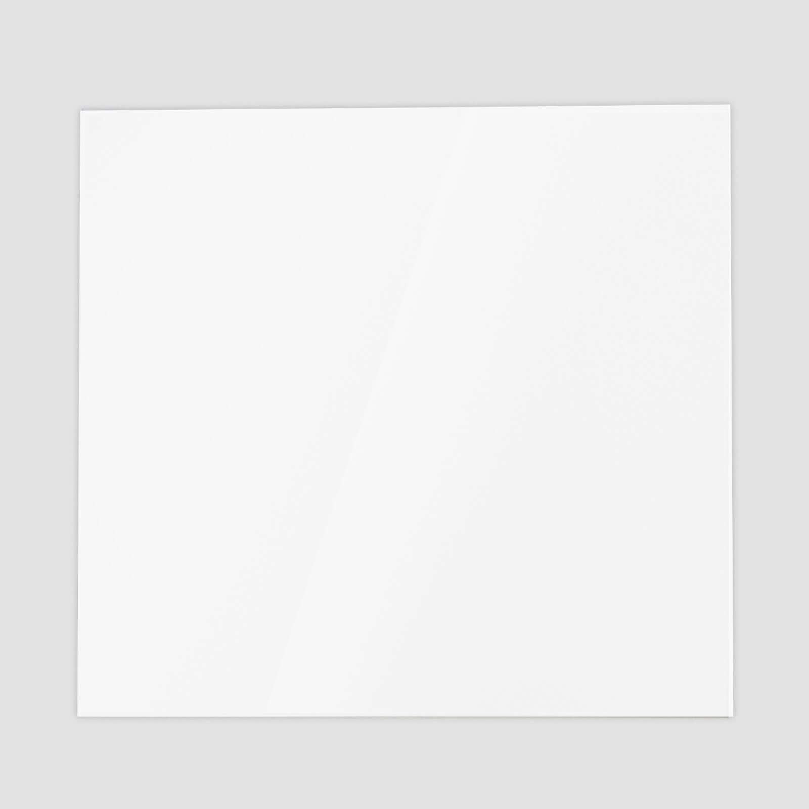 2 Pack 10" Square White Acrylic Plexiglass Sheets, 3mm Thick Top Plates With Protective Film