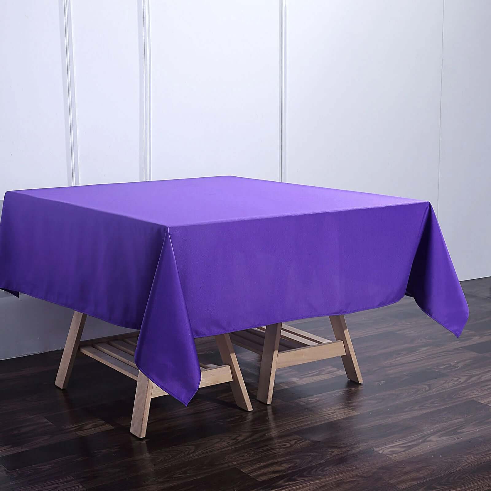 Polyester Square 70"x70" Tablecloth Purple - Wrinkle-Resistant & Durable Table Cover