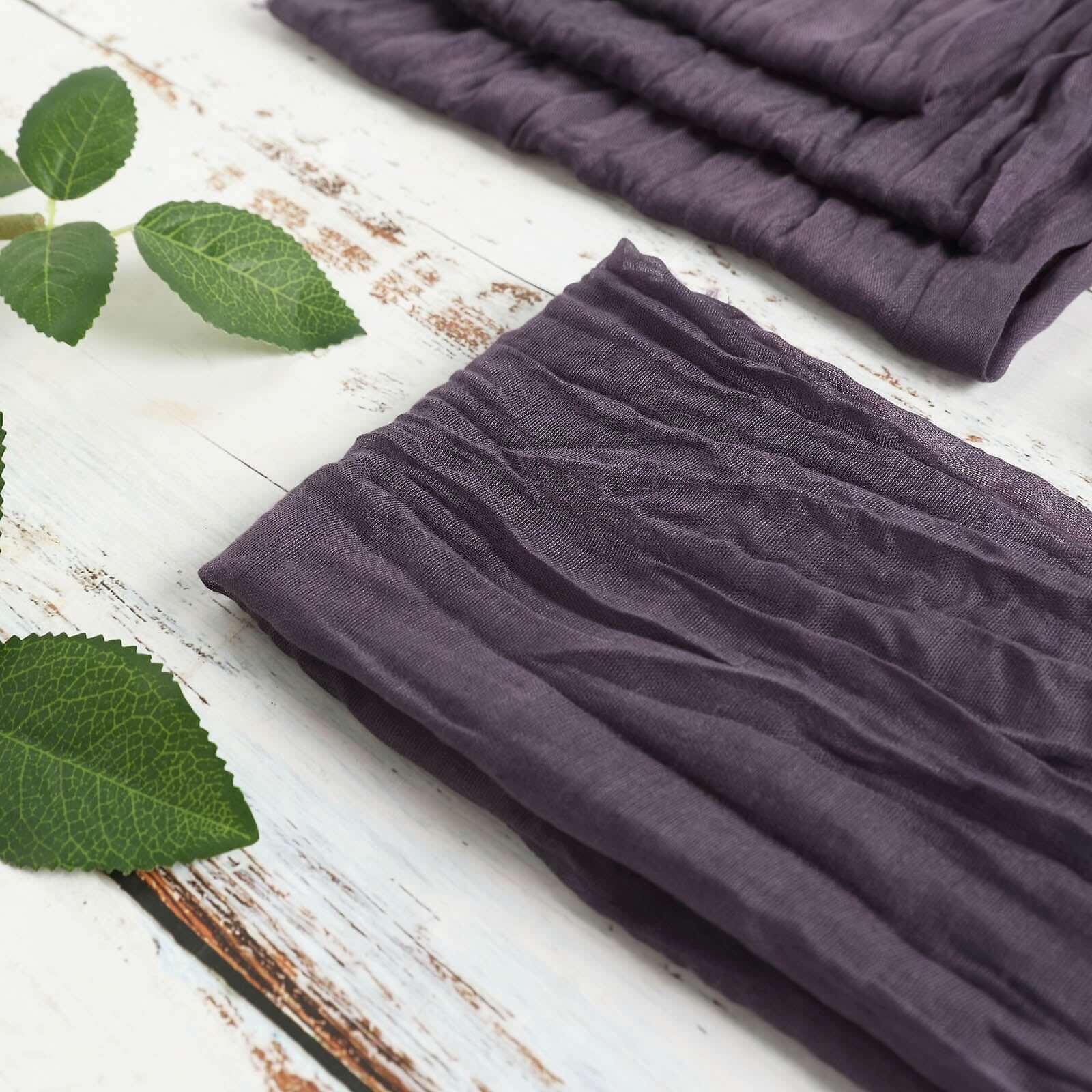 5 Pack Gauze Cheesecloth 24"x19" Napkins Purple Reusable Dinner Napkins
