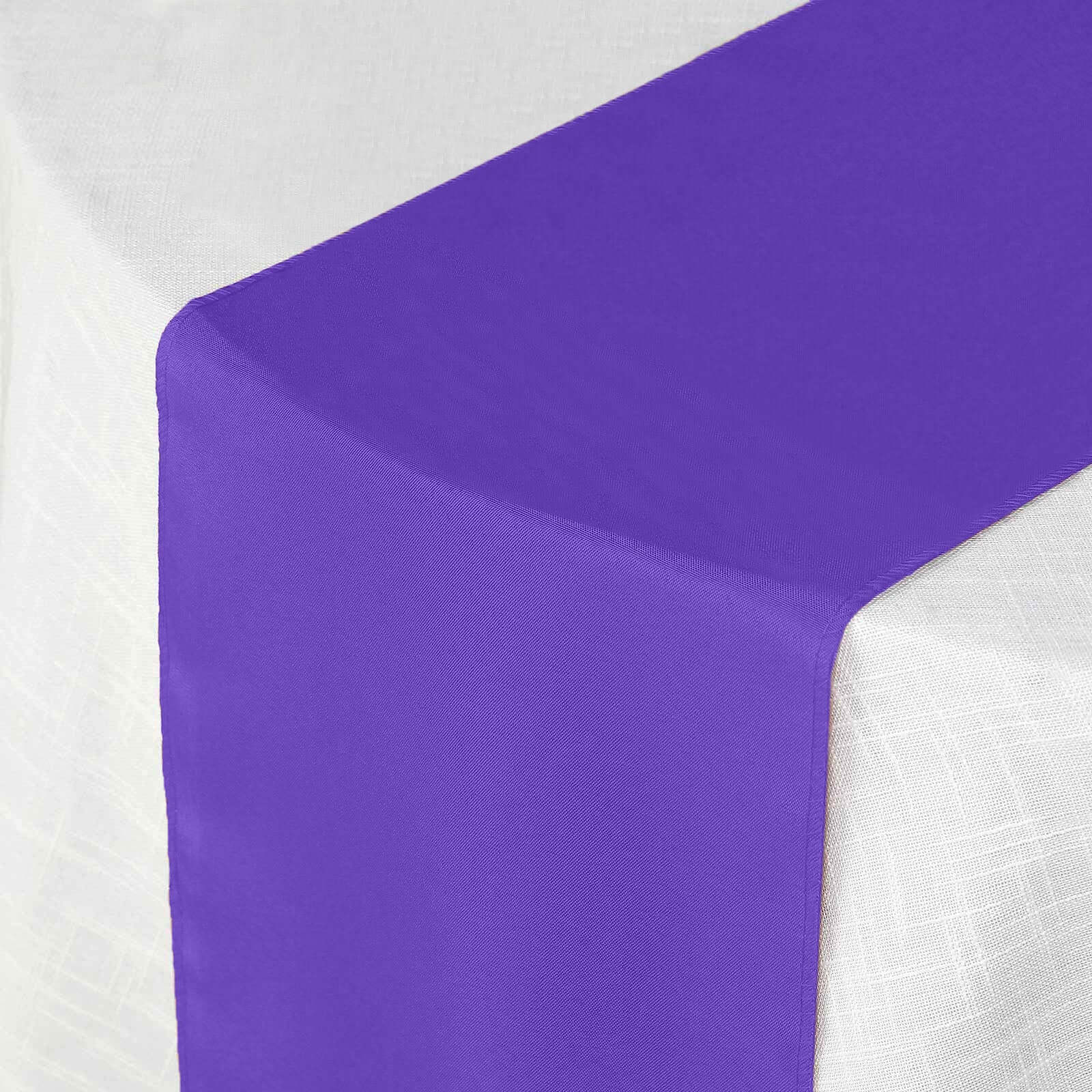 Polyester 12"x108" Table Runner Purple - Durable & Wrinkle-Resistant Table Decor