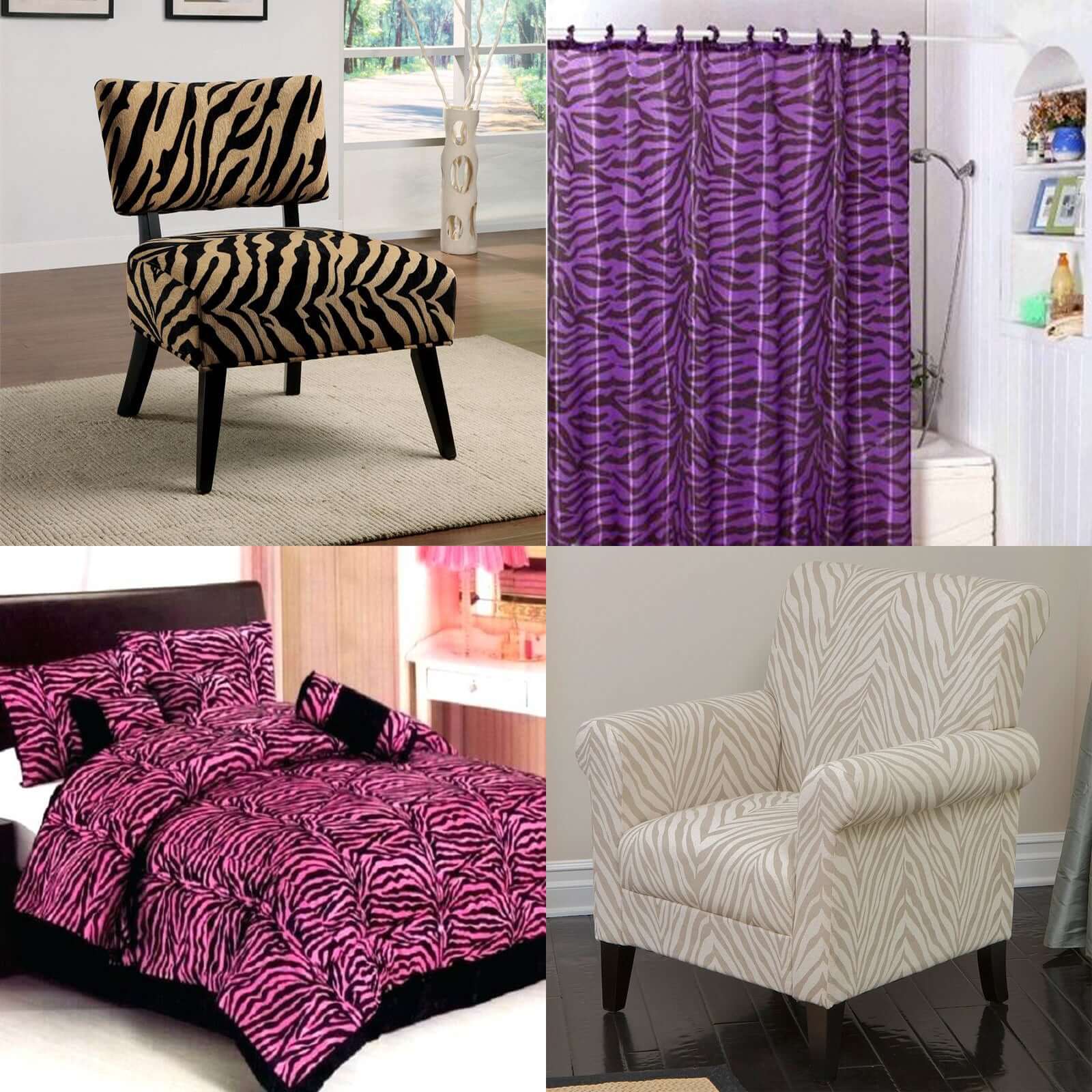 54"x10 Yards Purple Zebra Animal Print Taffeta Fabric Roll