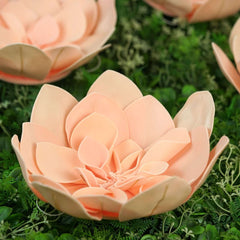4 Pack 12" Blush Real-Like Soft Foam Craft Daisy Flower Heads