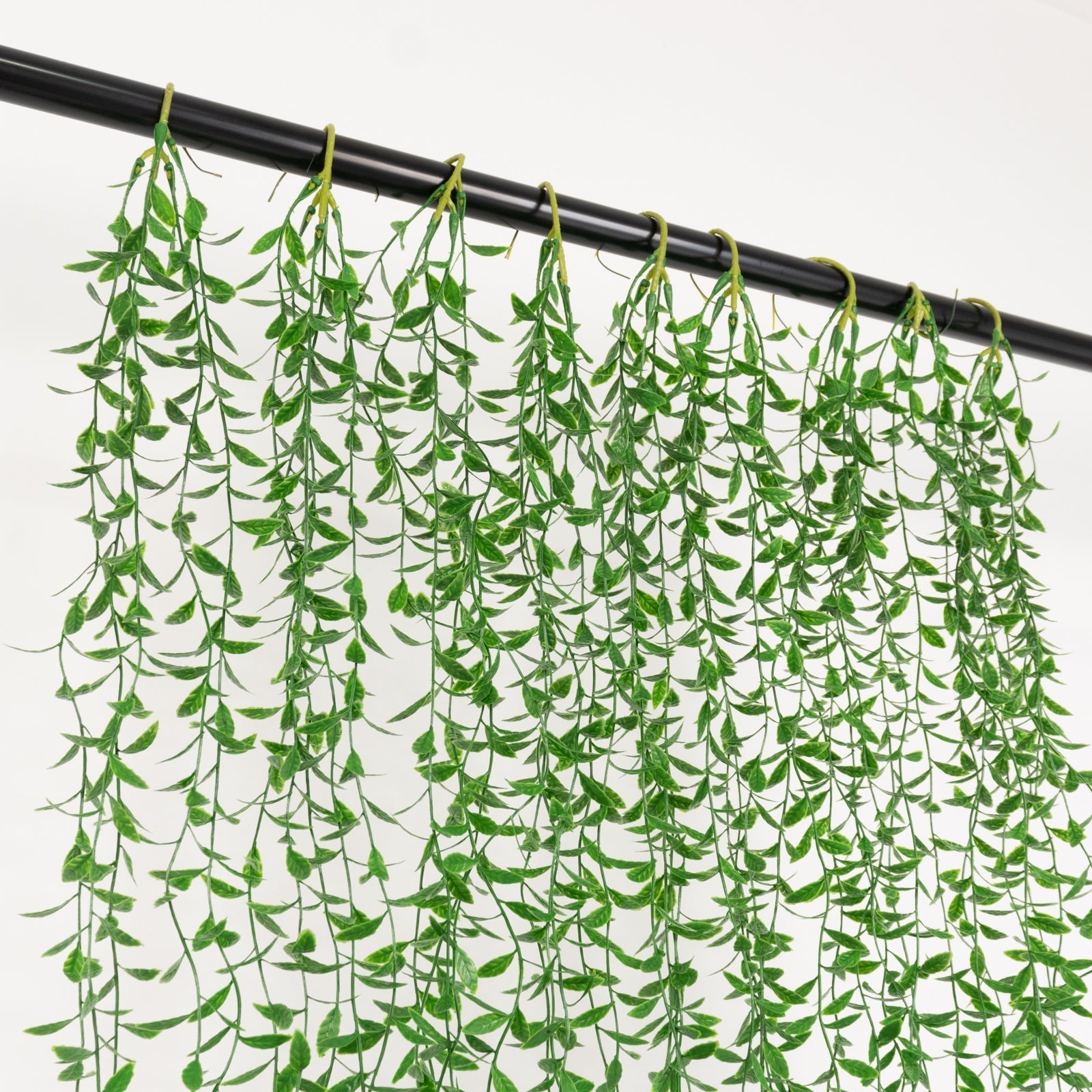 10 Pack Artificial Hanging Vines Weeping Willow Leaves with Stems, Fake Ivy Greenery Garland for Backdrop Wall Decor - 3.5ft