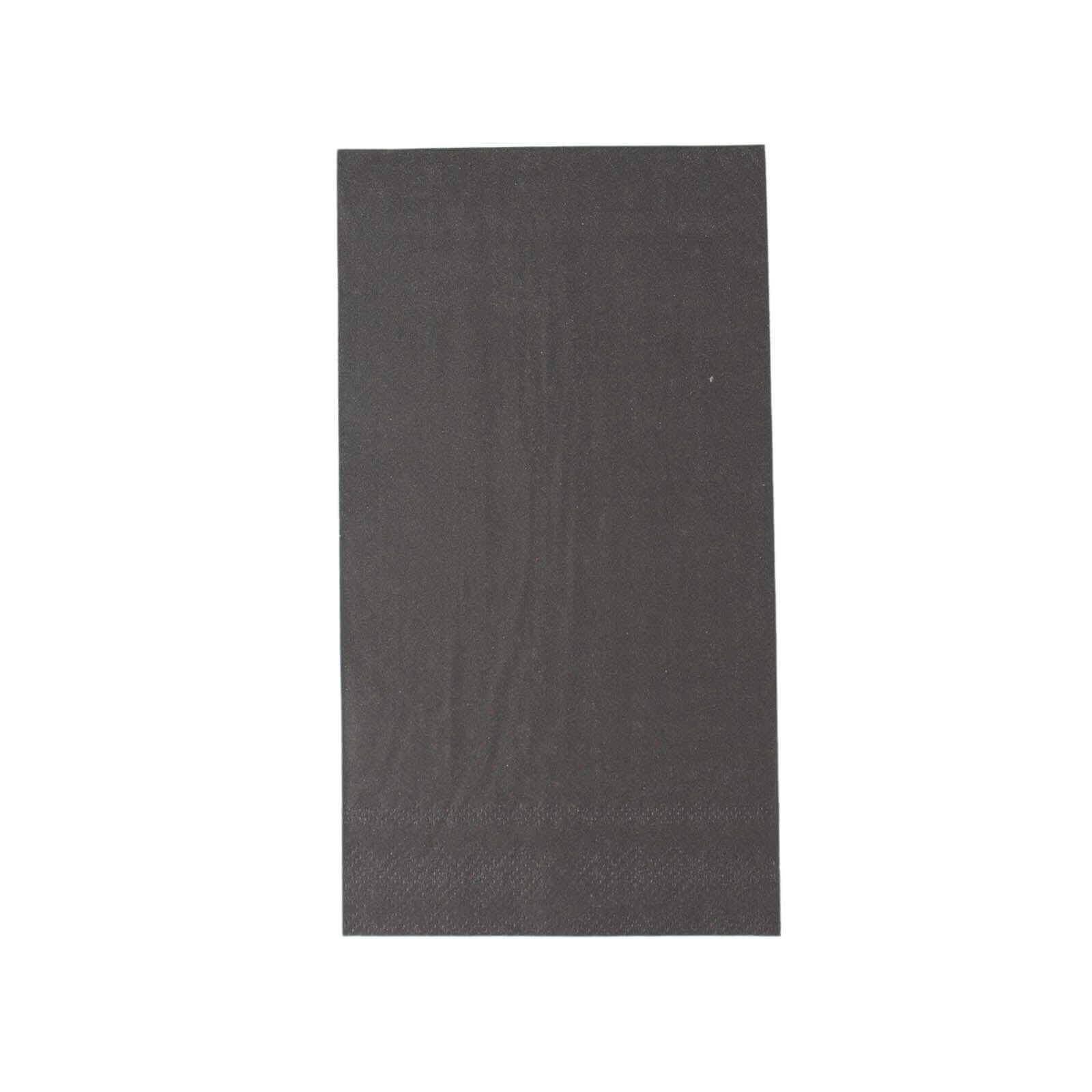 50-Pack Paper Napkins Soft Black - Disposable 2-Ply Cocktail and Beverage Napkins for Weddings