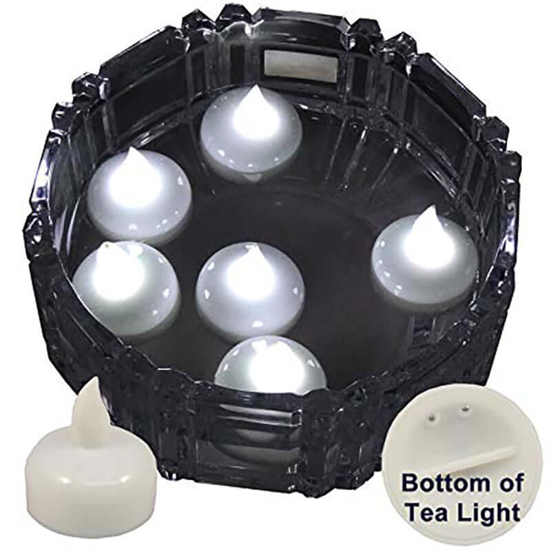 12-Pack Tealight Candles Flameless Design White - Waterproof Floating LED Lighting