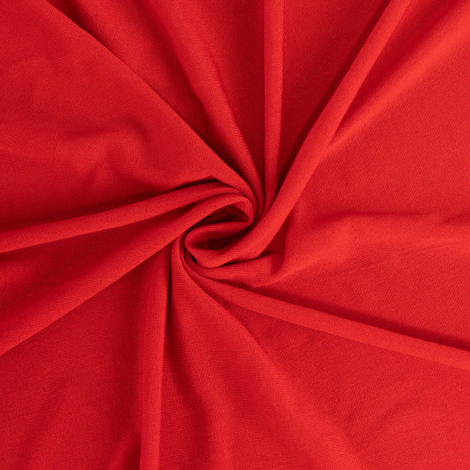 Stretch Spandex 6ft Round Tablecloth Red - Durable Form-Fitting Table Cover
