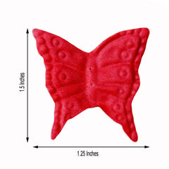 500-Pack Butterfly Scatters Red Silk Confetti - Decorative Party Table Accents