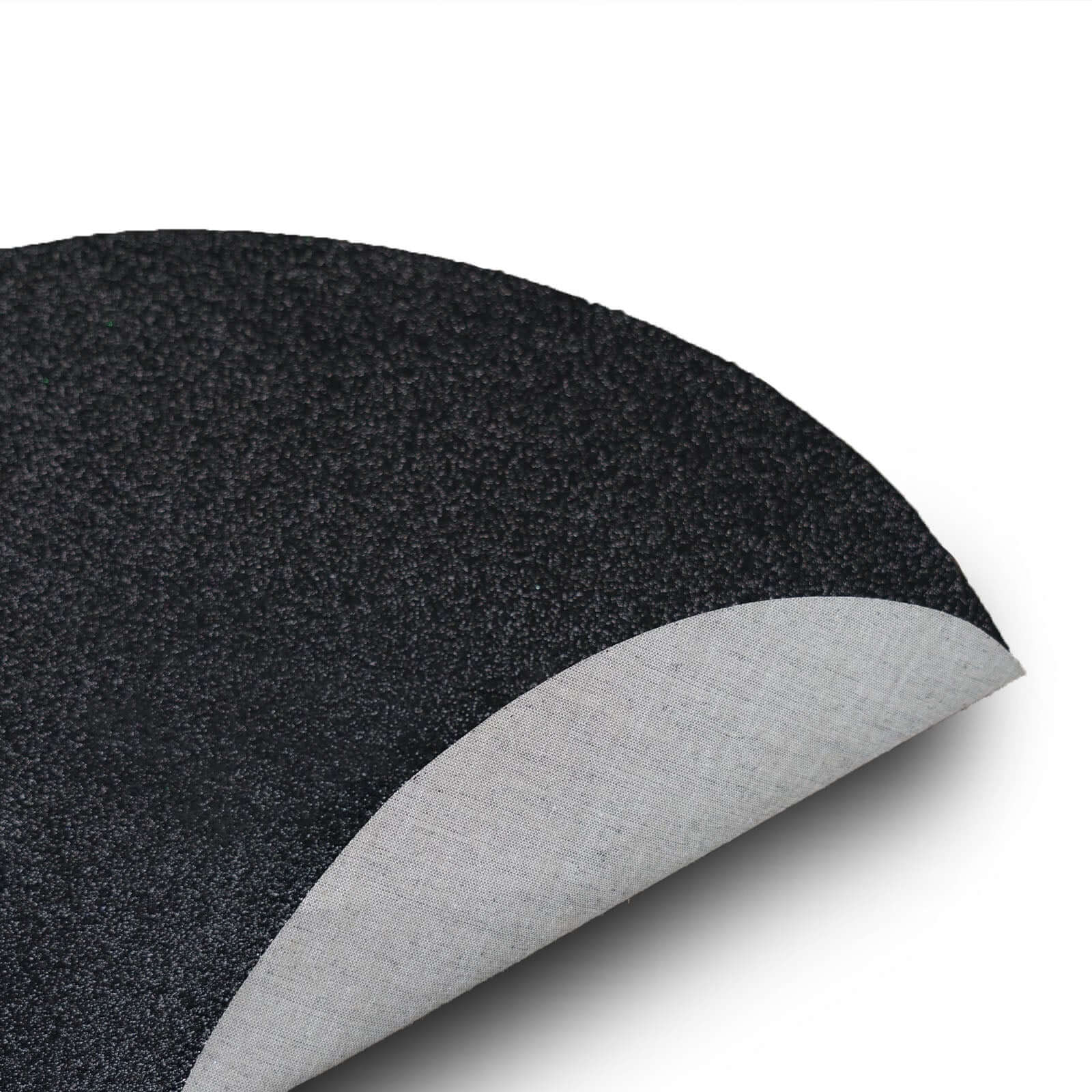 6-Pack Placemats Glitter Design Black Sparkle Oval - Non-Slip Decorative Table Mats for Dining 12"x18"