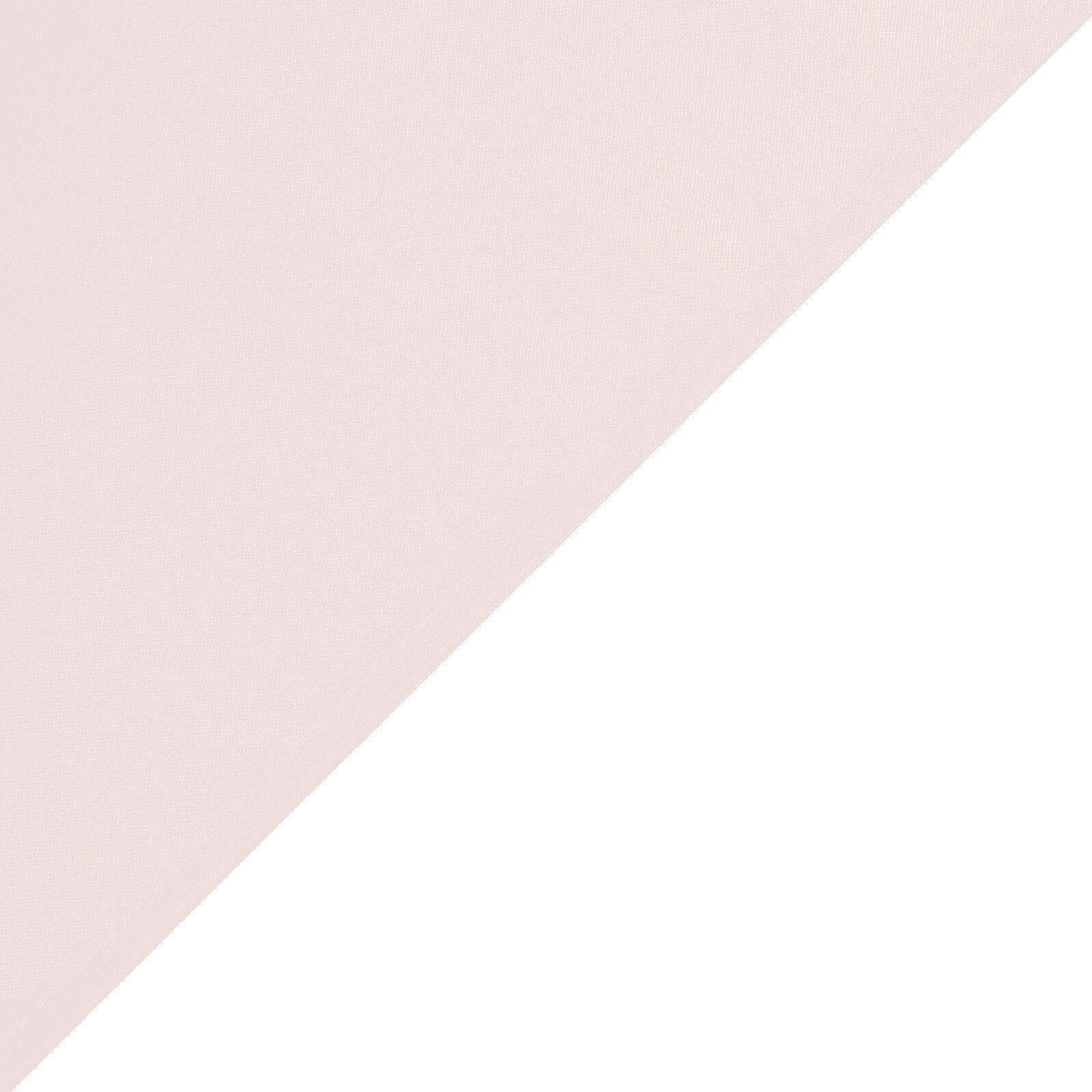 Polyester 132" Round Tablecloth Blush - Seamless Chic Table Cover