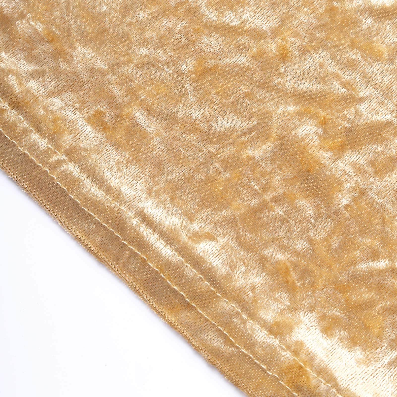 Crushed Velvet Spandex 32" Round Cocktail Table Cover Champagne Smooth Highboy Tablecloth