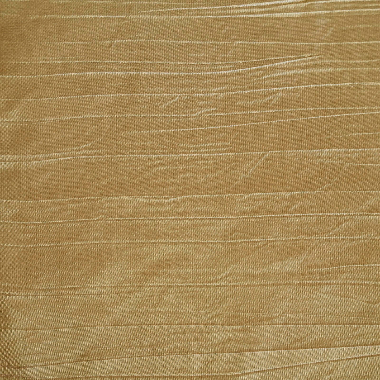 Taffeta 90"x132" Rectangle Tablecloth Gold - Seamless Accordion Crinkle Design for Sophisticated Gatherings