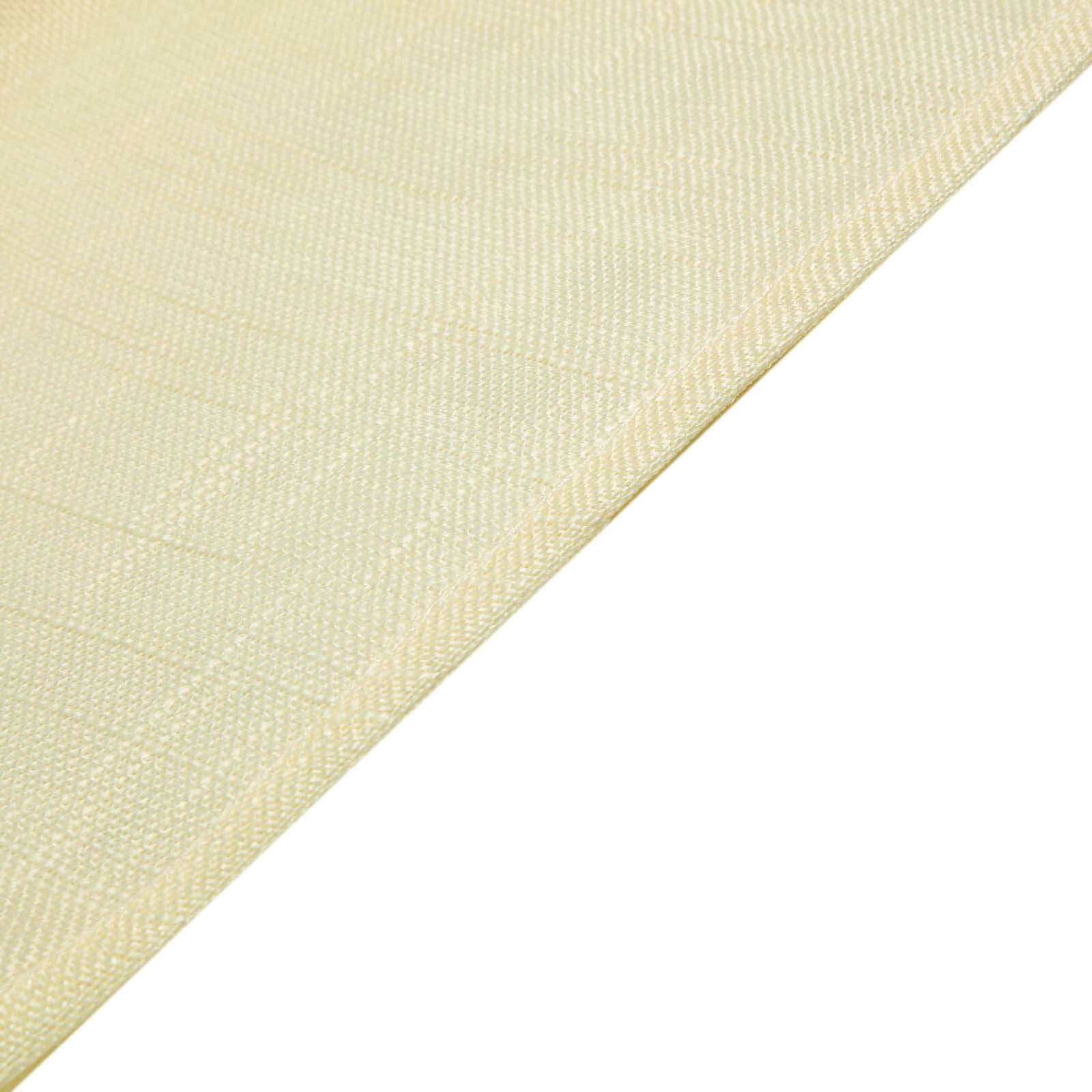 5 Pack Linen Chair Sashes 6"x108" Slubby Textured Ivory - Durable Wrinkle-Resistant Decor