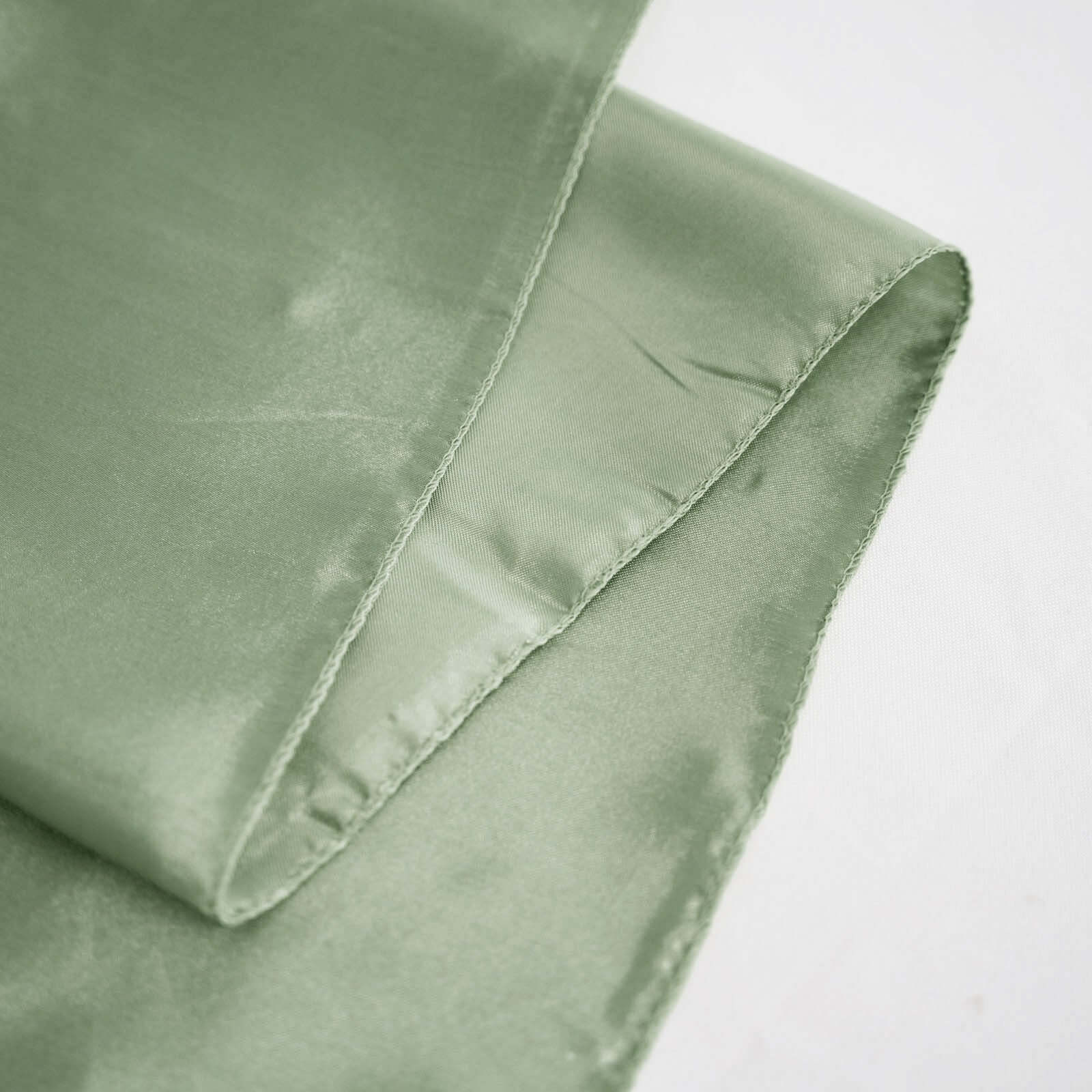 Satin 120" Round Tablecloth Sage Green - Stylish Seamless Table Cover
