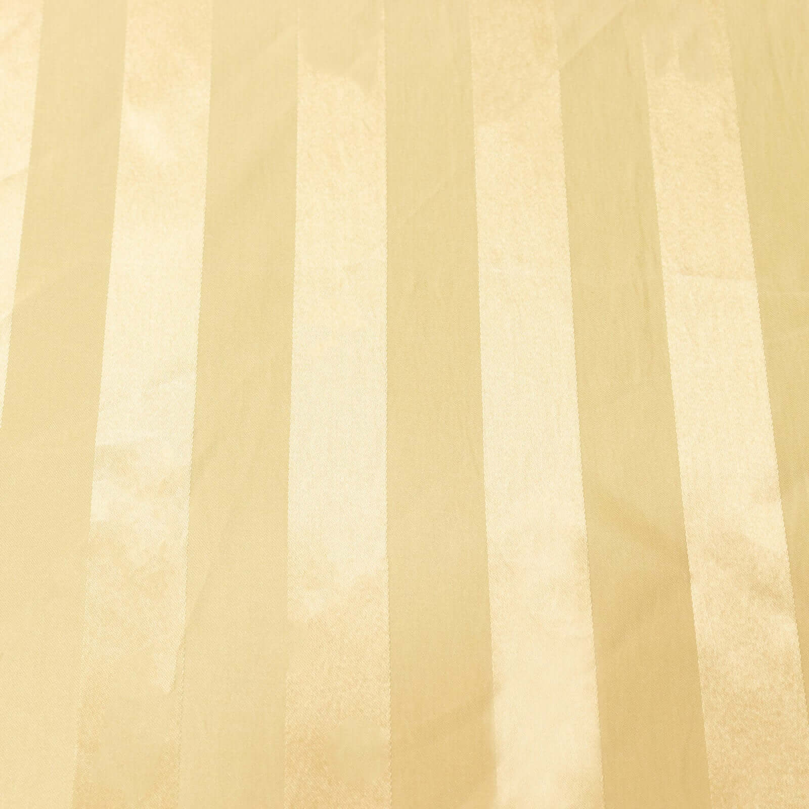 Satin Striped 90"x132" Rectangular Tablecloth Champagne Satin Stripe - Seamless Silky Smooth Table Cover