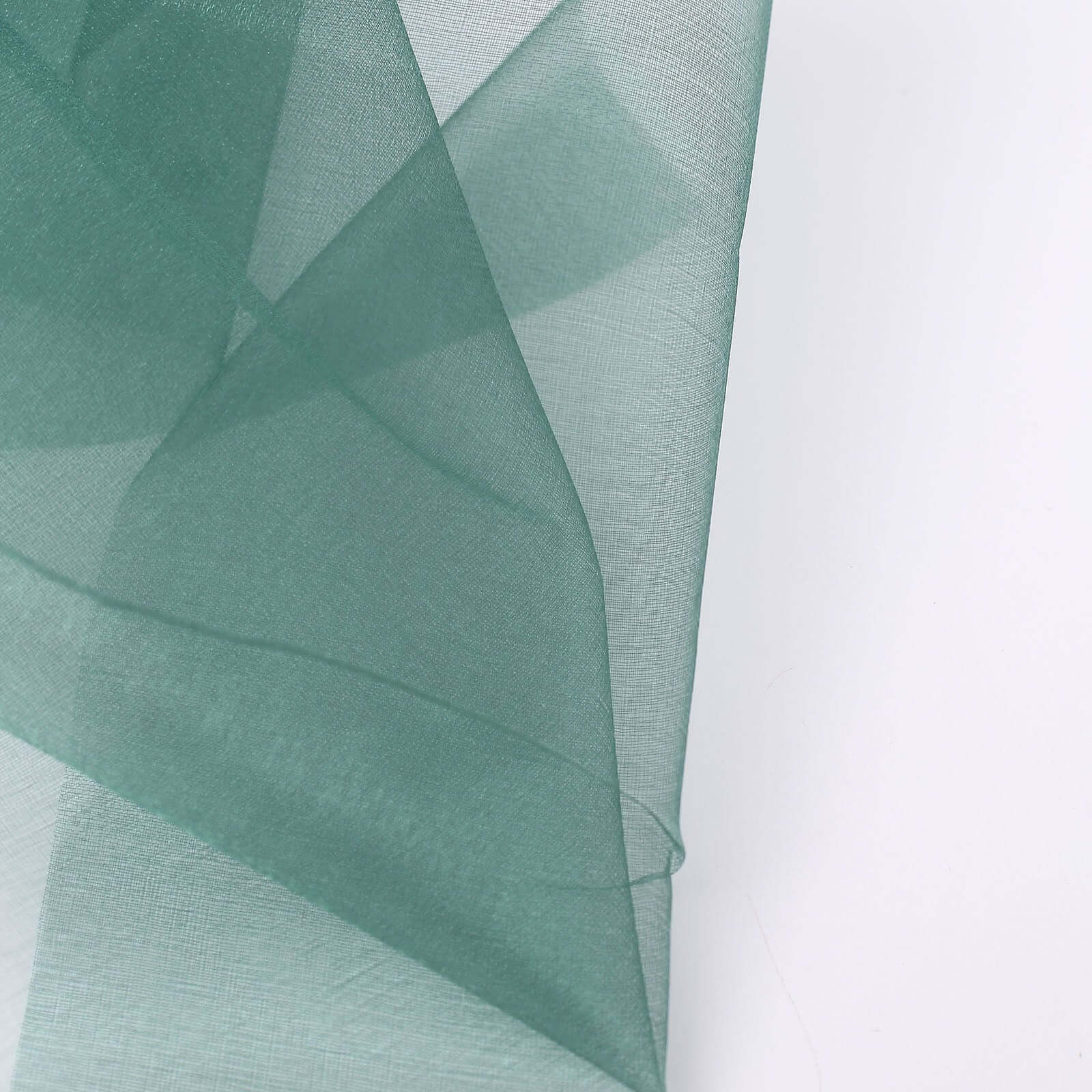 12"x10yd Hunter Emerald Green Sheer Chiffon Fabric Bolt, DIY Voile Drapery Fabric